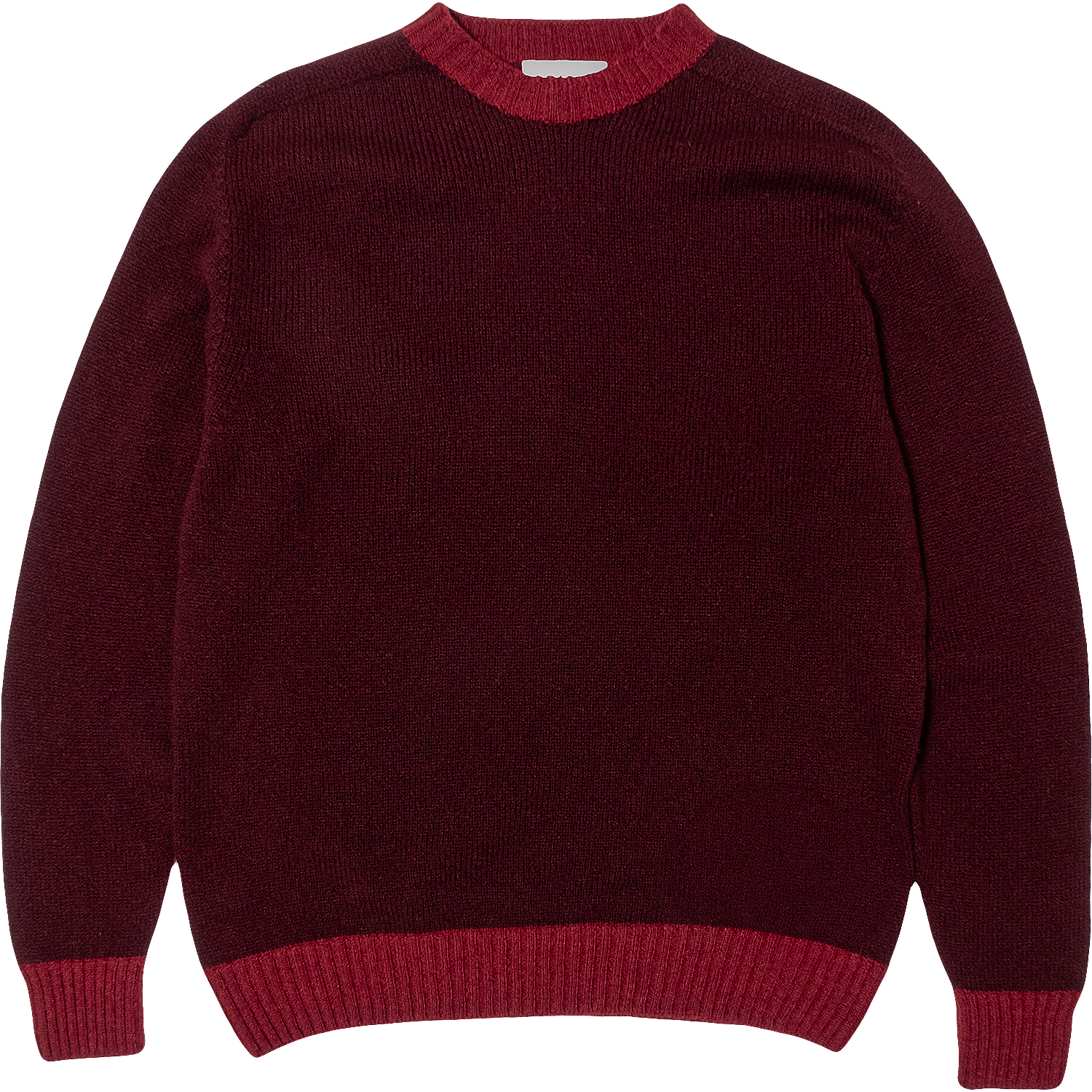 Seamless Contrast Crewneck - Port