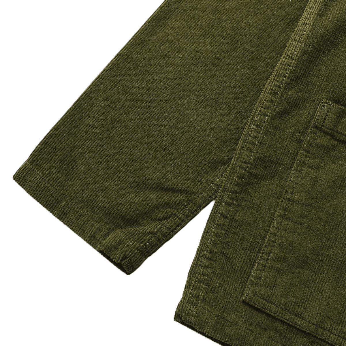 Corduroy Coverall Jacket - Olive