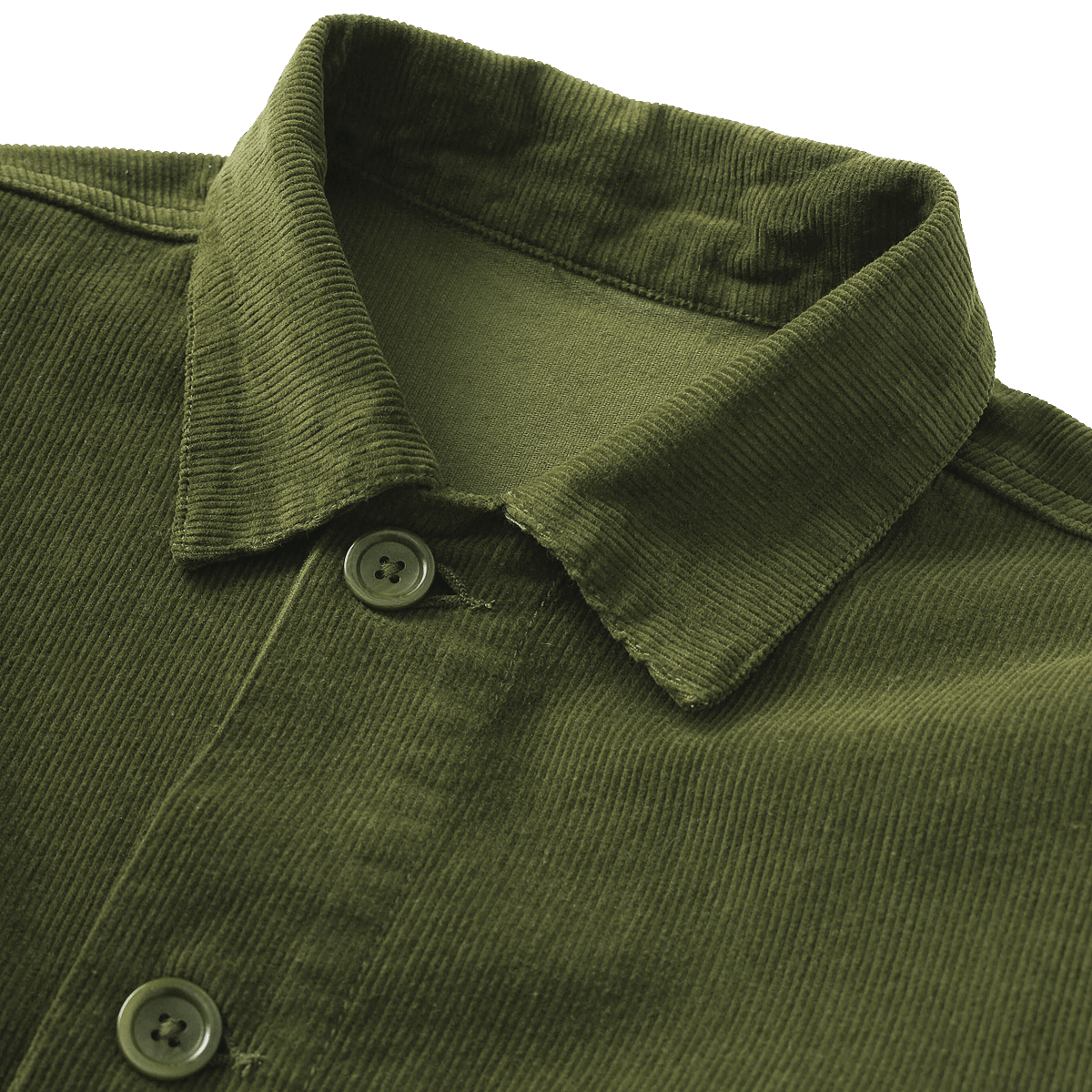 Corduroy Coverall Jacket - Olive