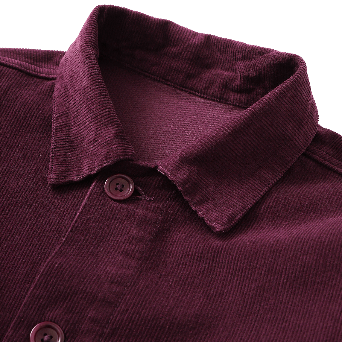 Corduroy Coverall Jacket - Plum