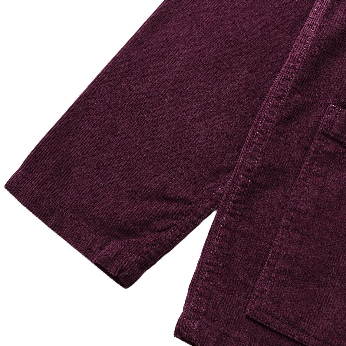 Corduroy Coverall Jacket - Plum