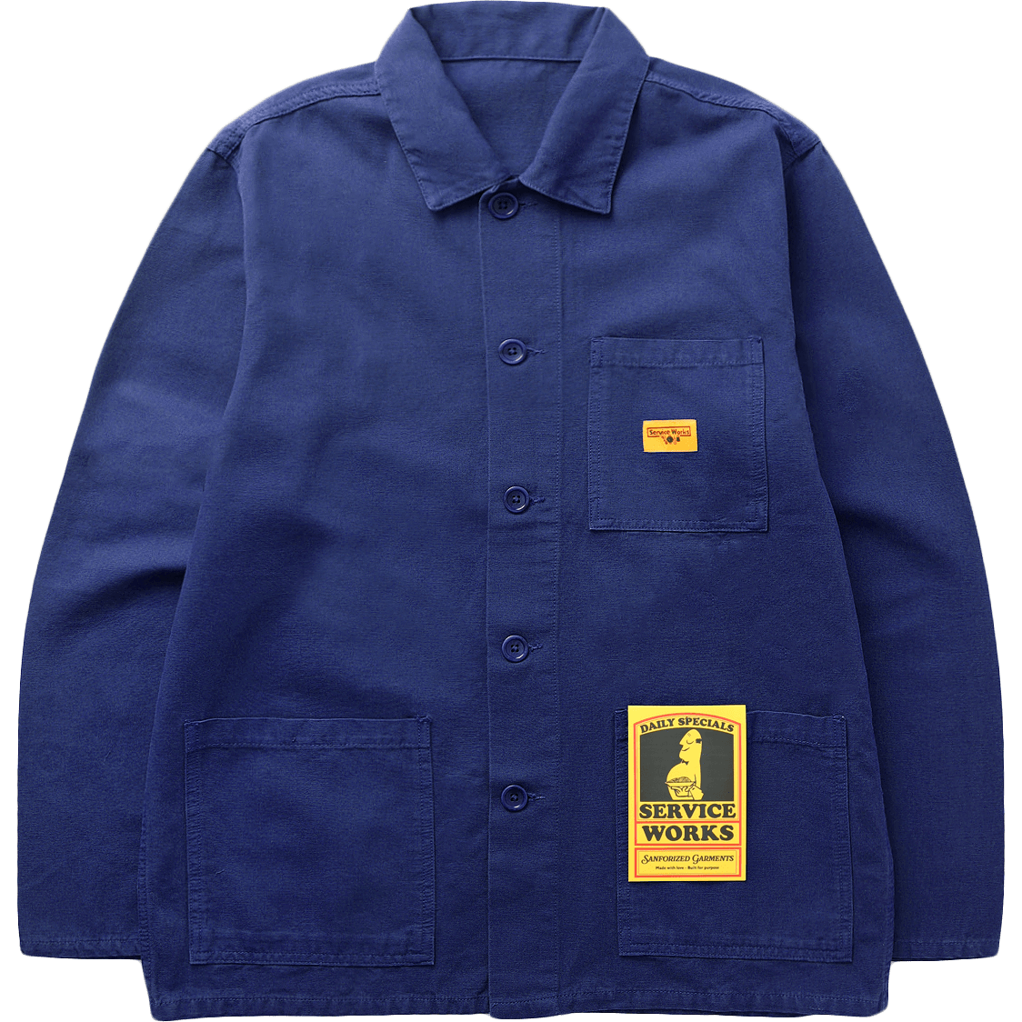 Canvas Coverall Jacket - Navy