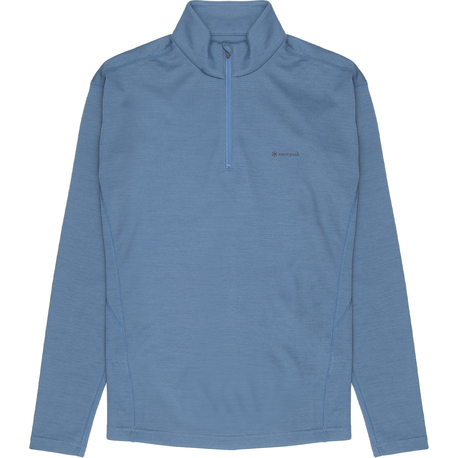 Pe/Wo Hybrid Half Zip Base Layer - Blue