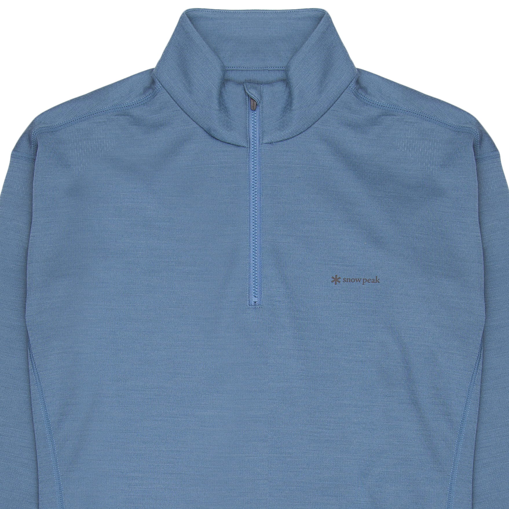 Pe/Wo Hybrid Half Zip Base Layer - Blue