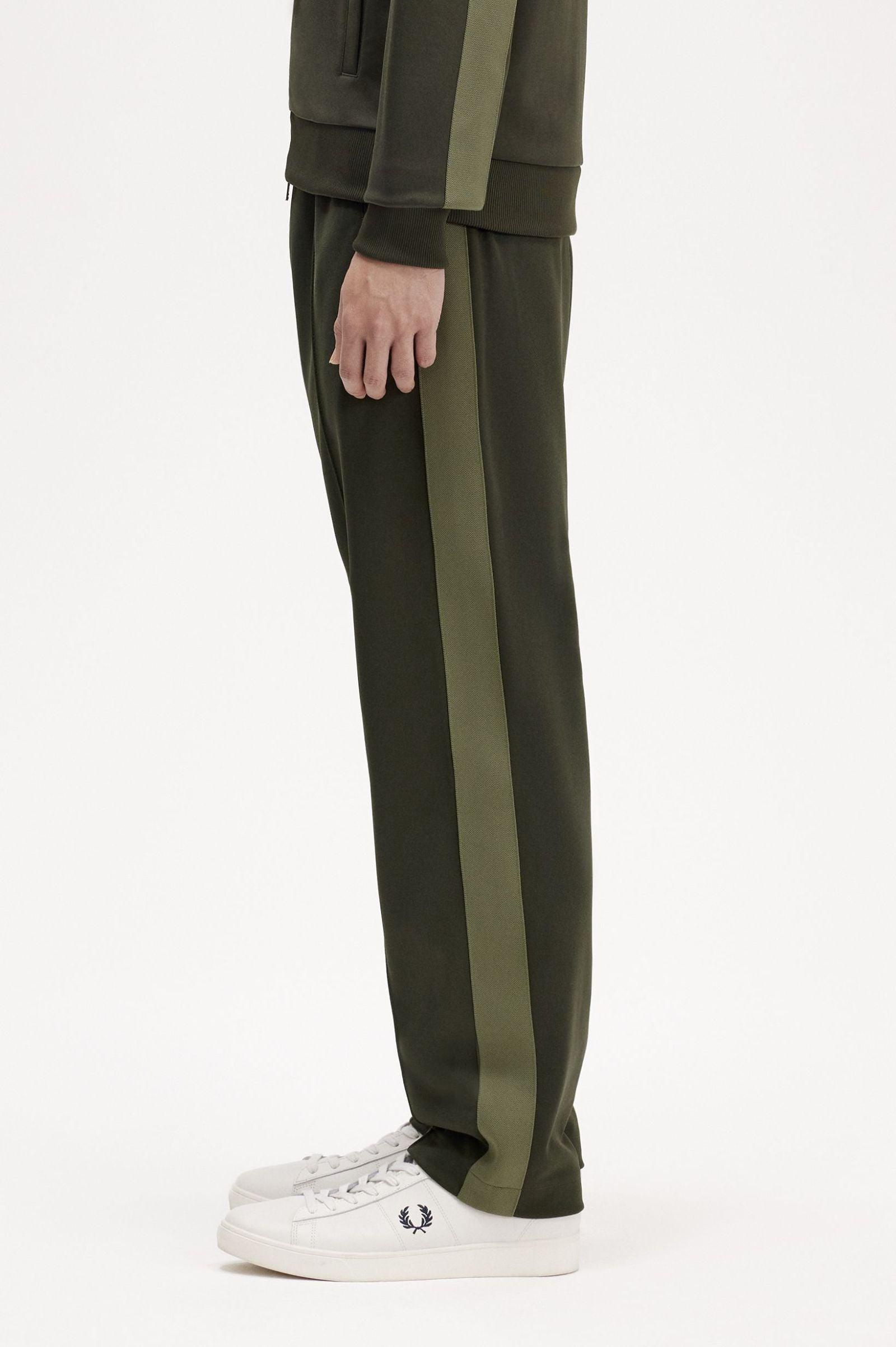 Tape Detail Track Pant - Hunting Green