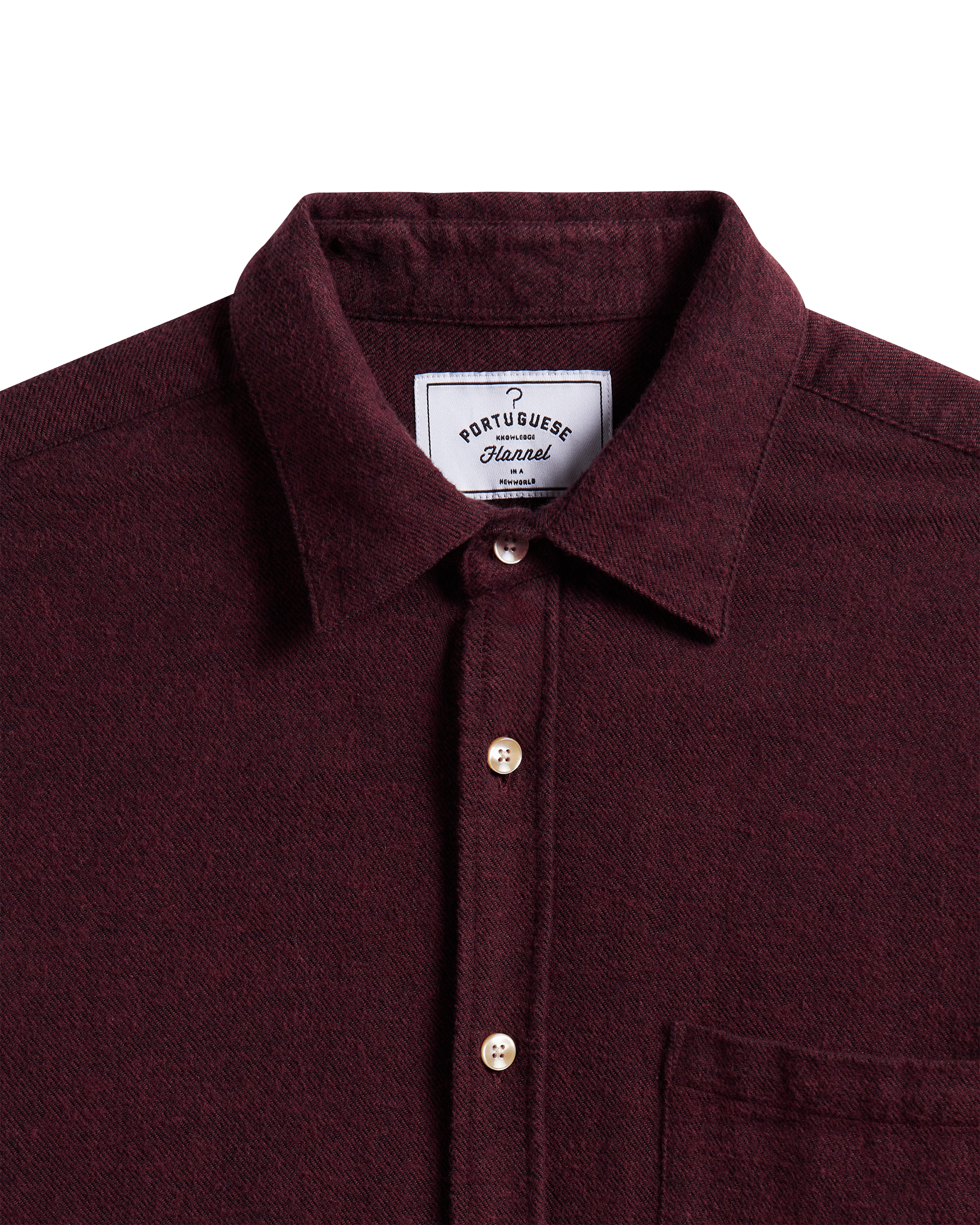 Teca Flannel Shirt - Bordeaux