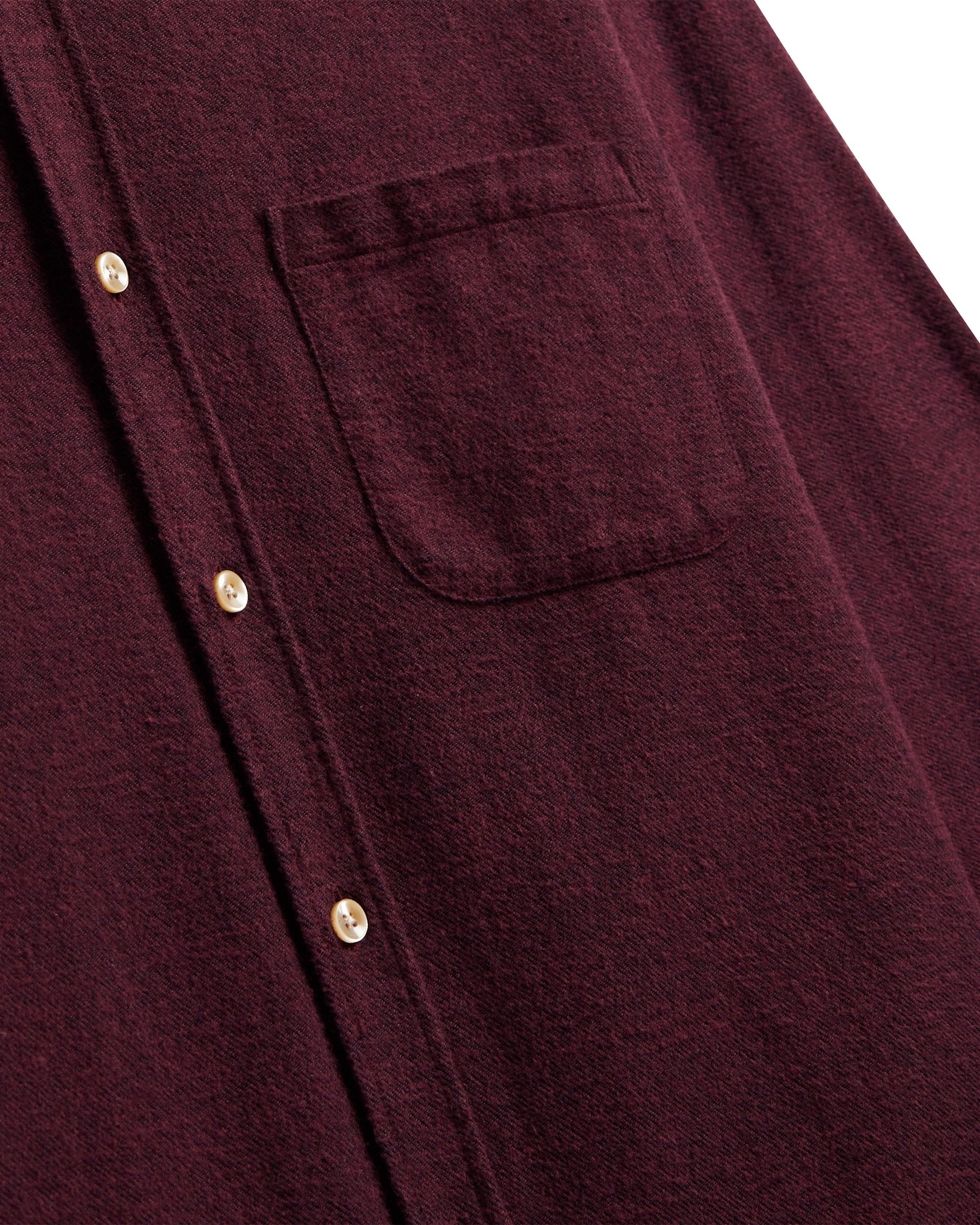 Teca Flannel Shirt - Bordeaux