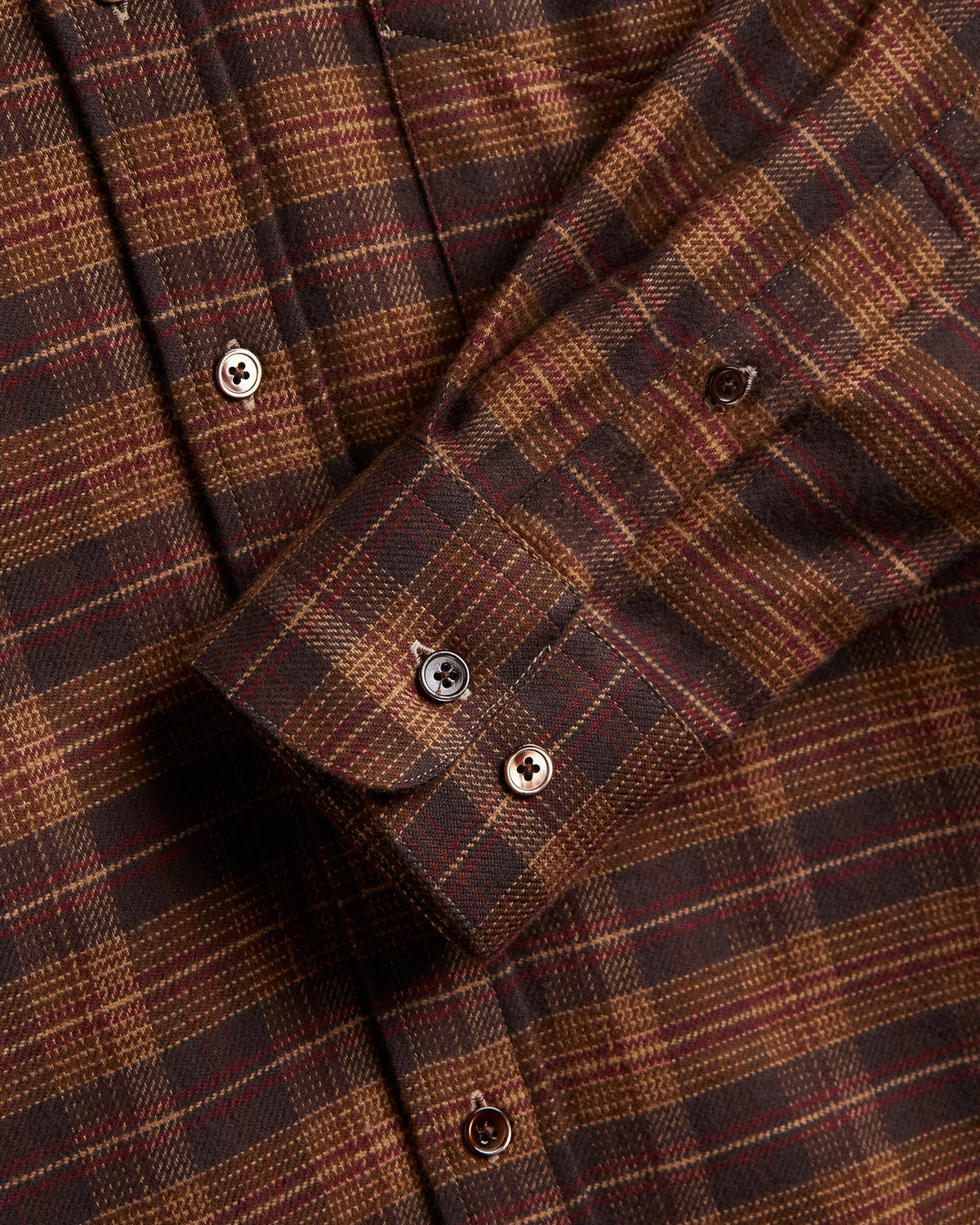 Trigo Flannel Shirt - Brown Plaid