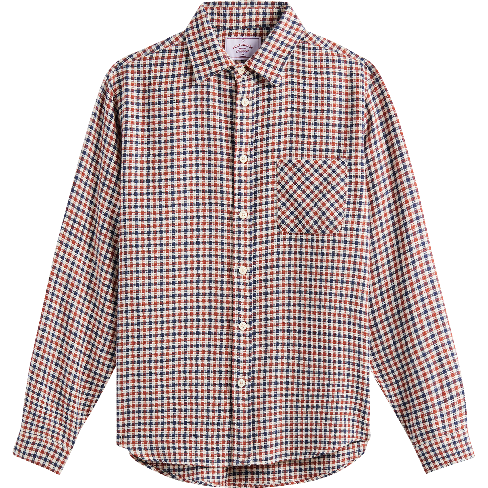 Vigmar Woven Shirt - Burgundy / Navy