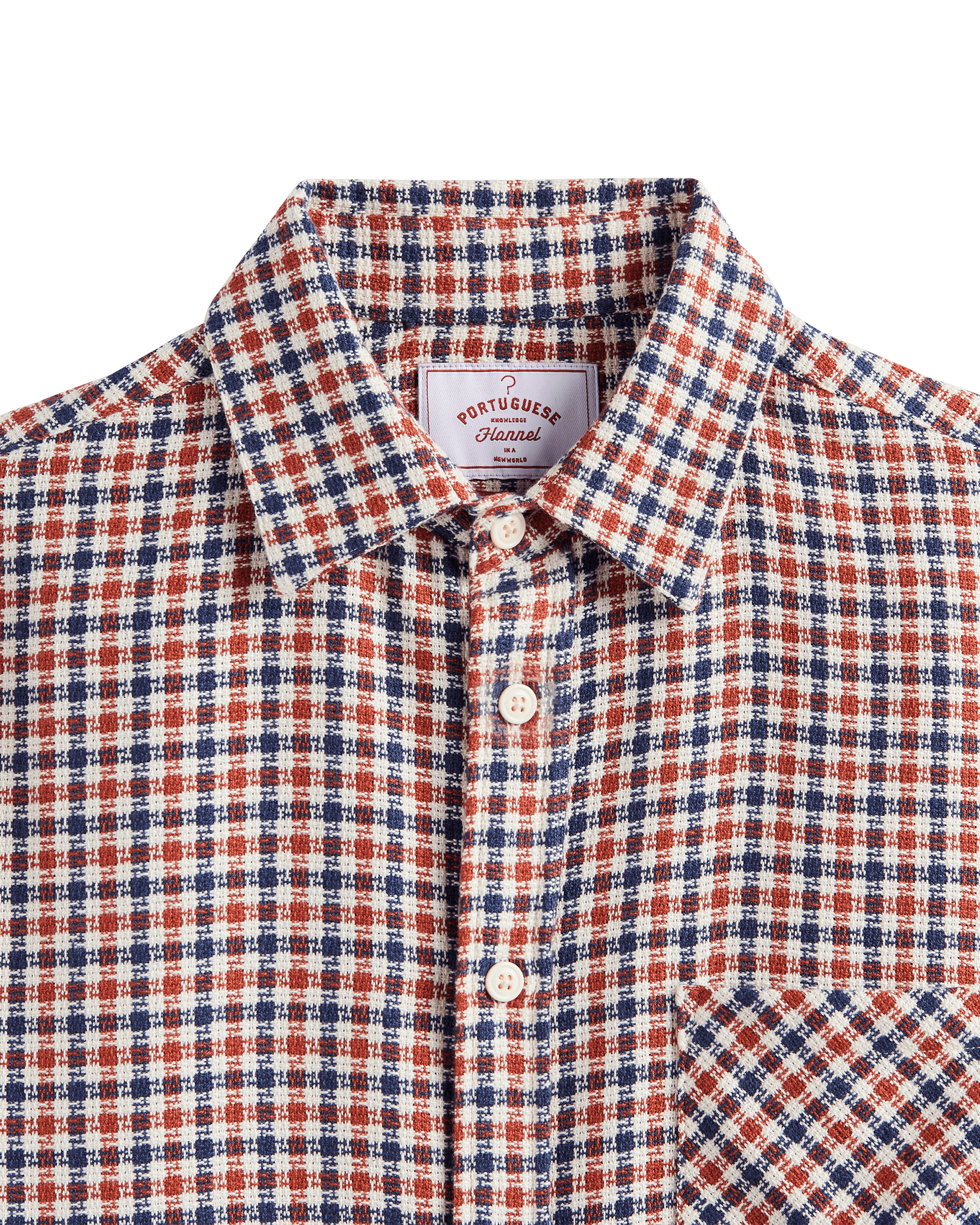 Vigmar Woven Shirt - Burgundy / Navy