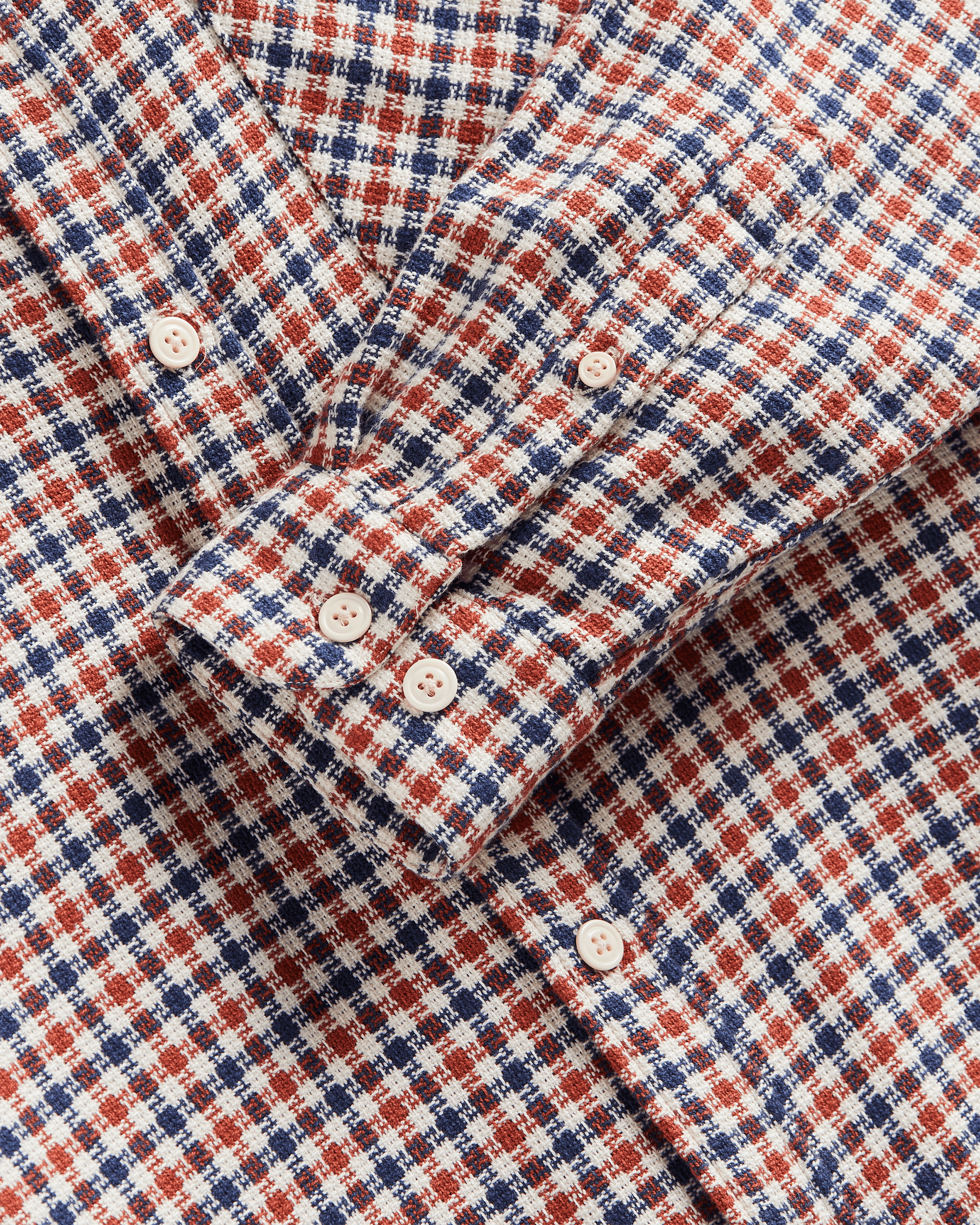 Vigmar Woven Shirt - Burgundy / Navy