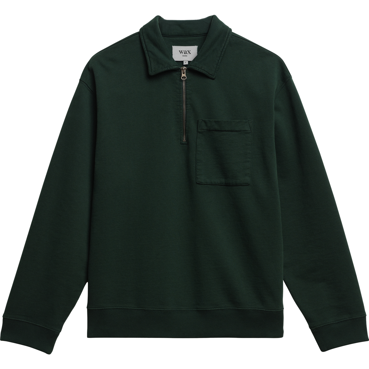Reeve Quarter Zip Sweater - Washed Green