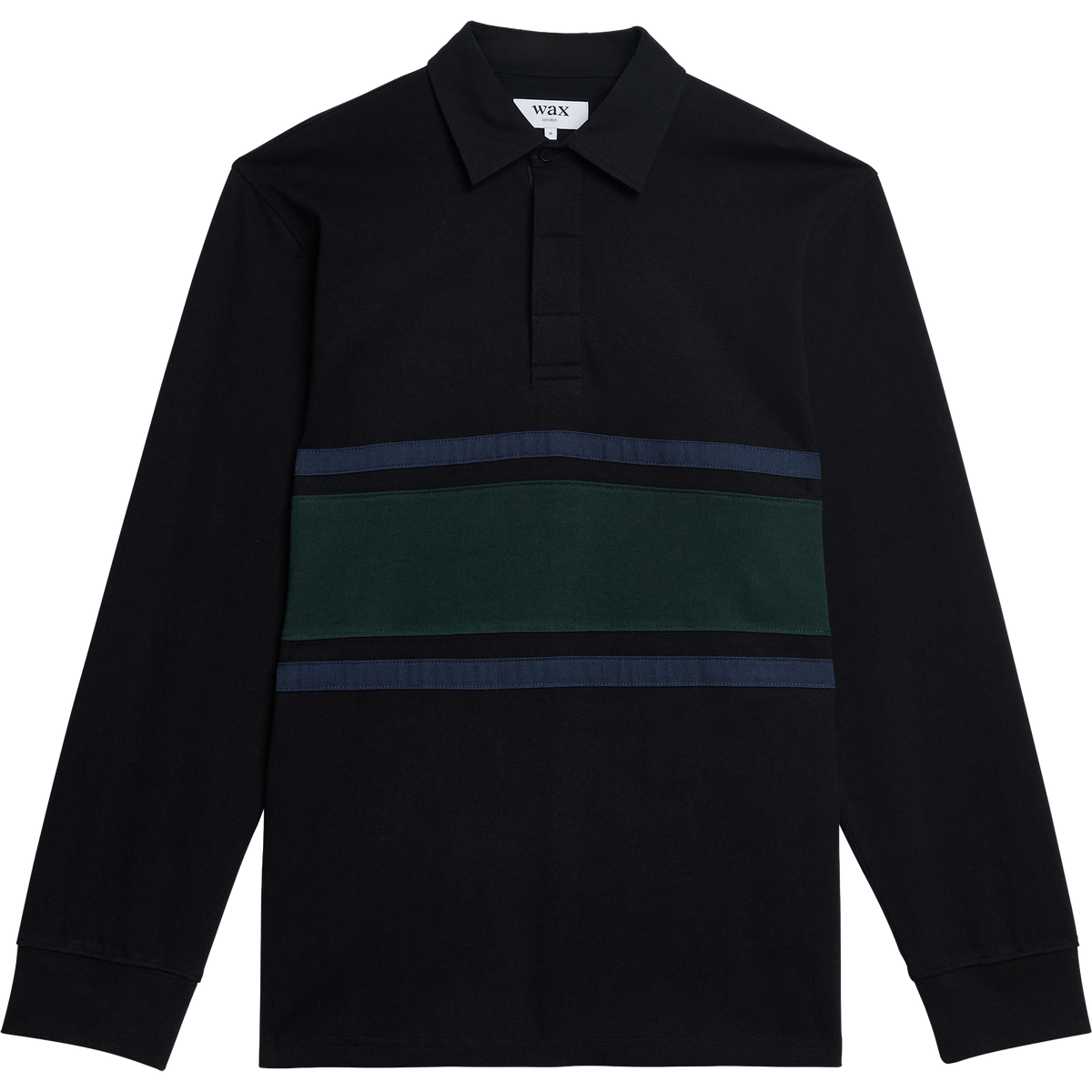 Rowhill Rugby Shirt - Black / Green