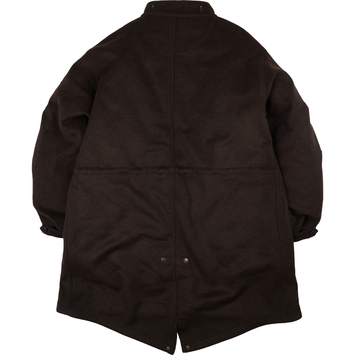Wool Vincent Fishtail Parka - Brown
