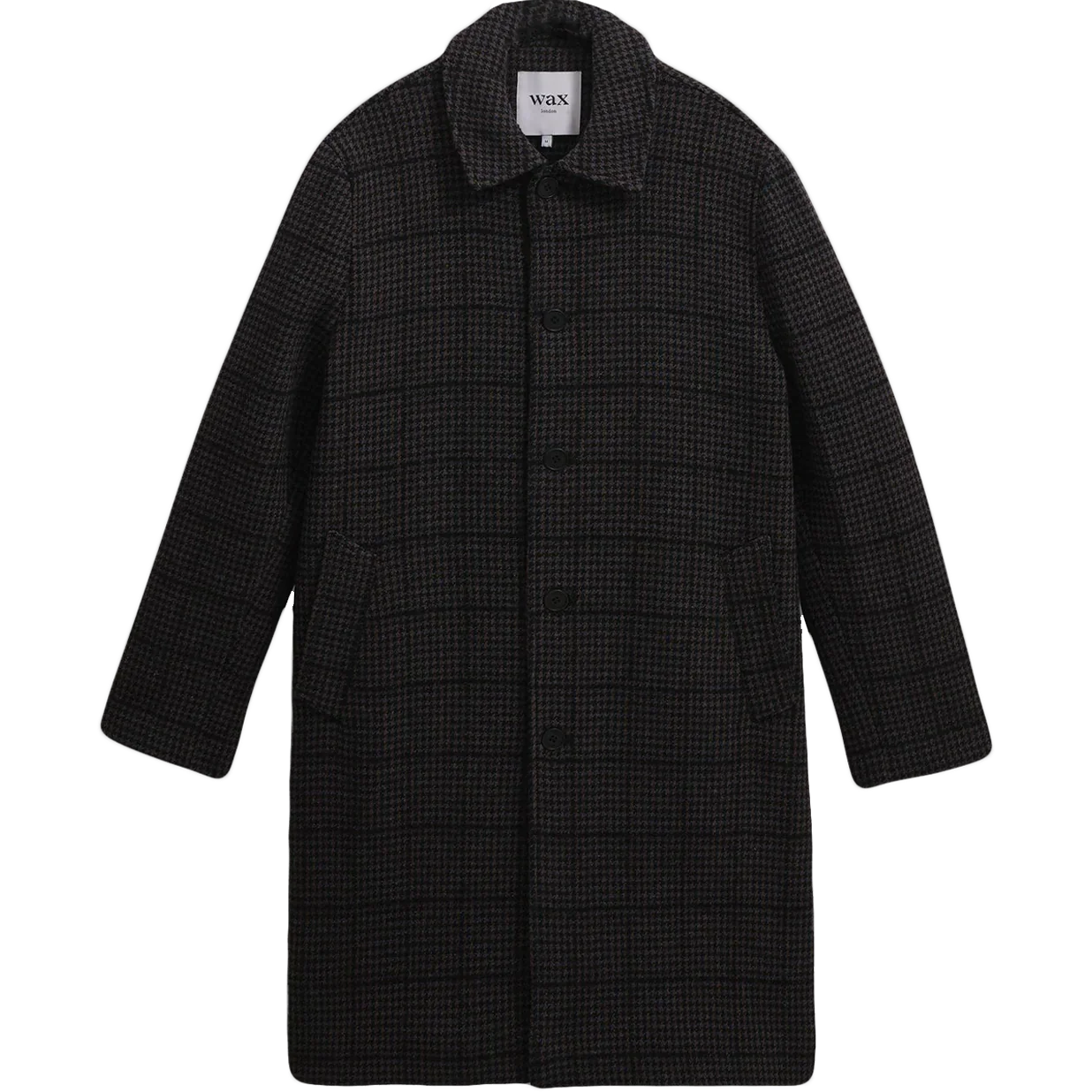 Stan Puppytooth Coat - Grey / Navy