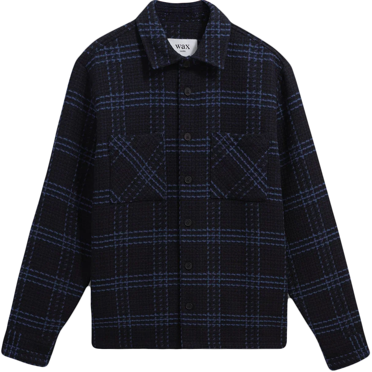 Whiting Overshirt - Navy / Blue Skate Check