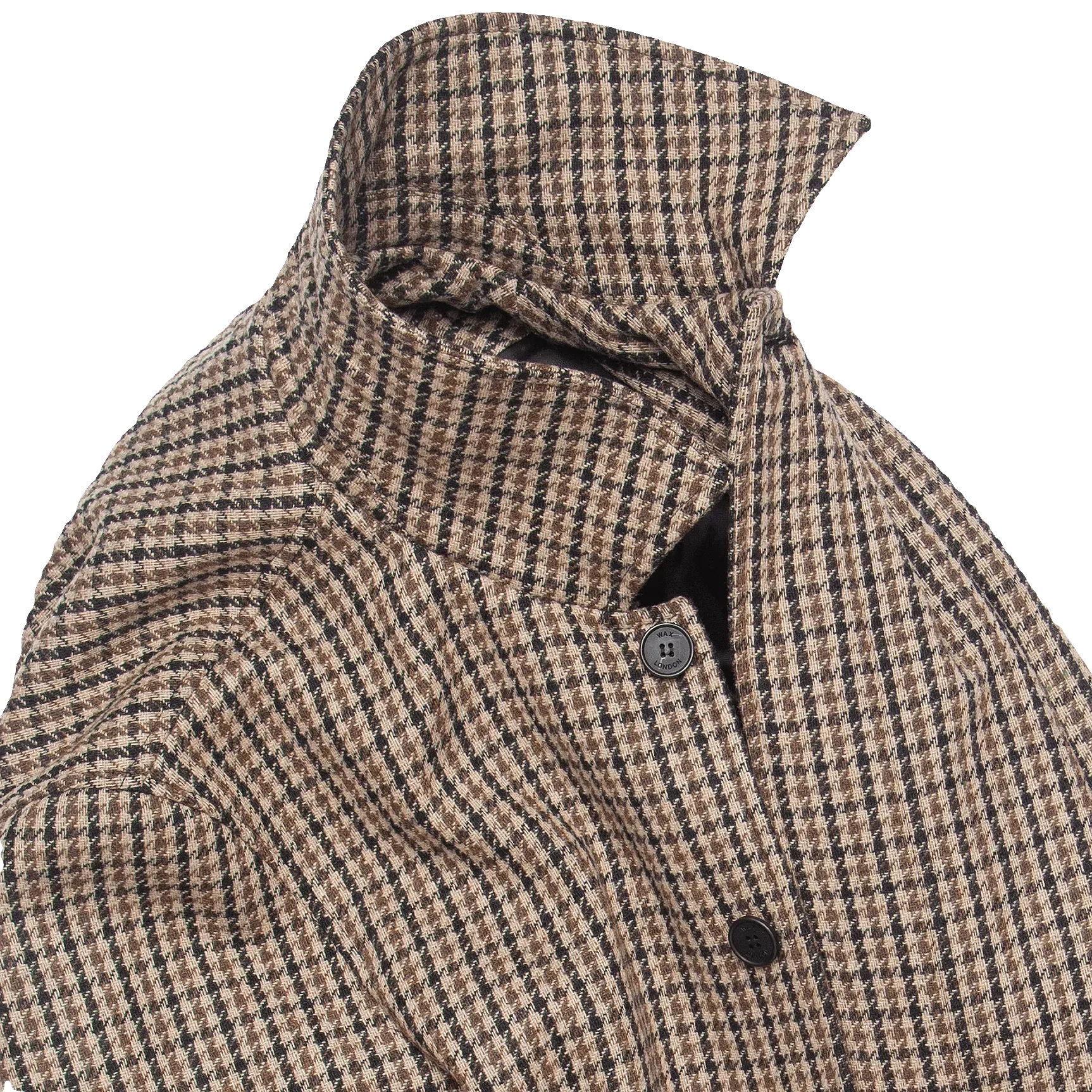ジャケット・アウター calee Hound tooth pattern chester coat WaxLondonChesterWoolOvercoat6.