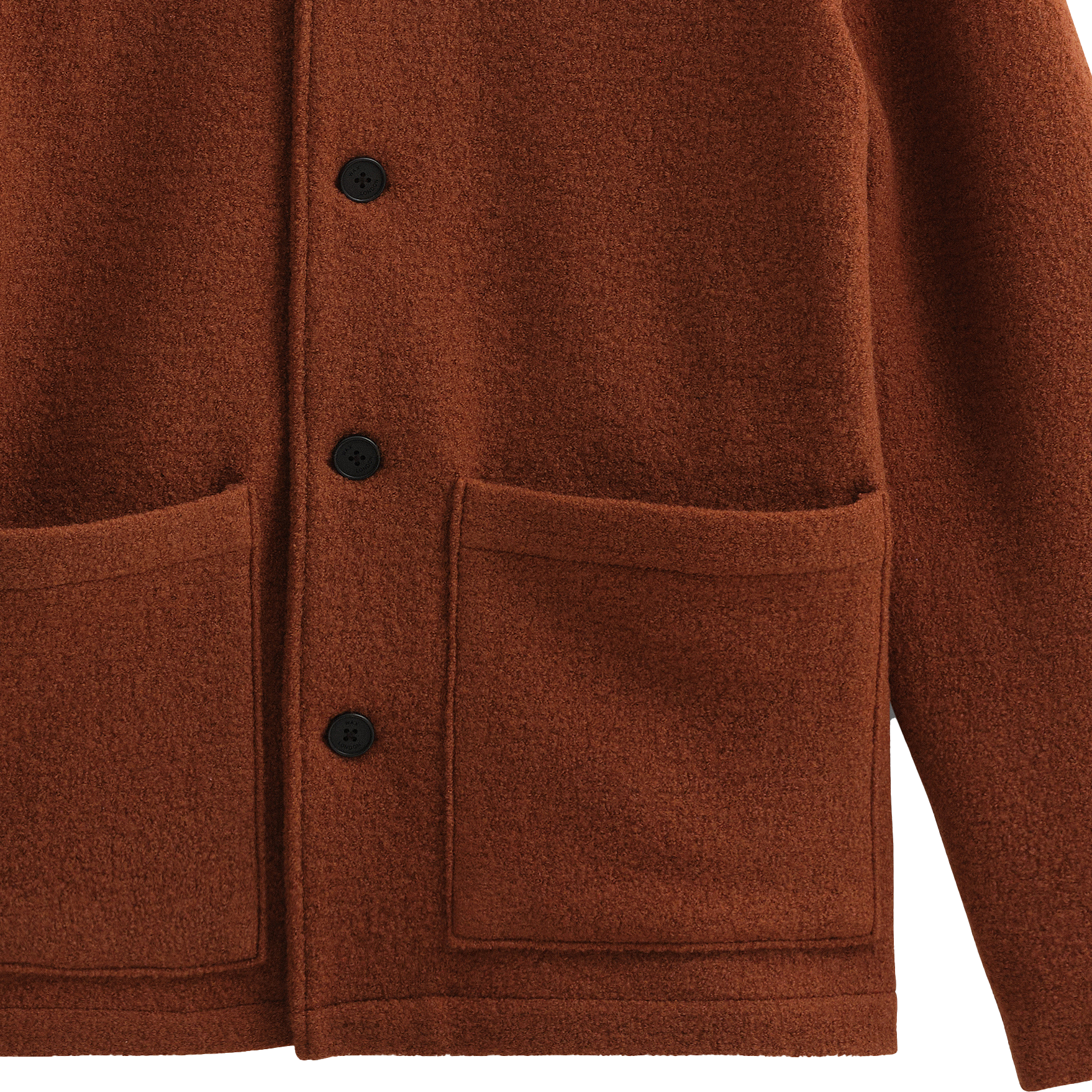 Grant Wool Jacket - Rust