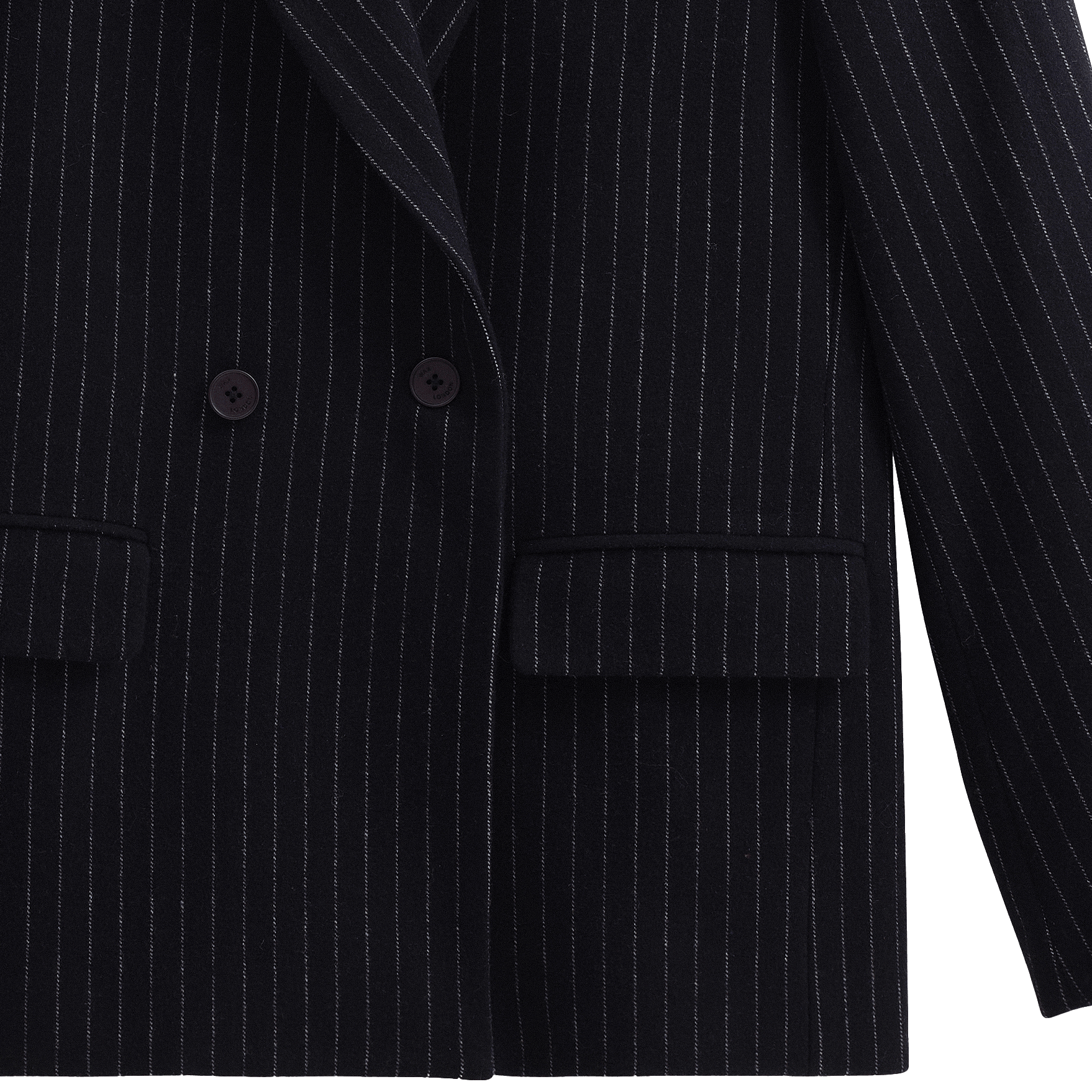 Wool Gekko Blazer - Navy Pinstripe