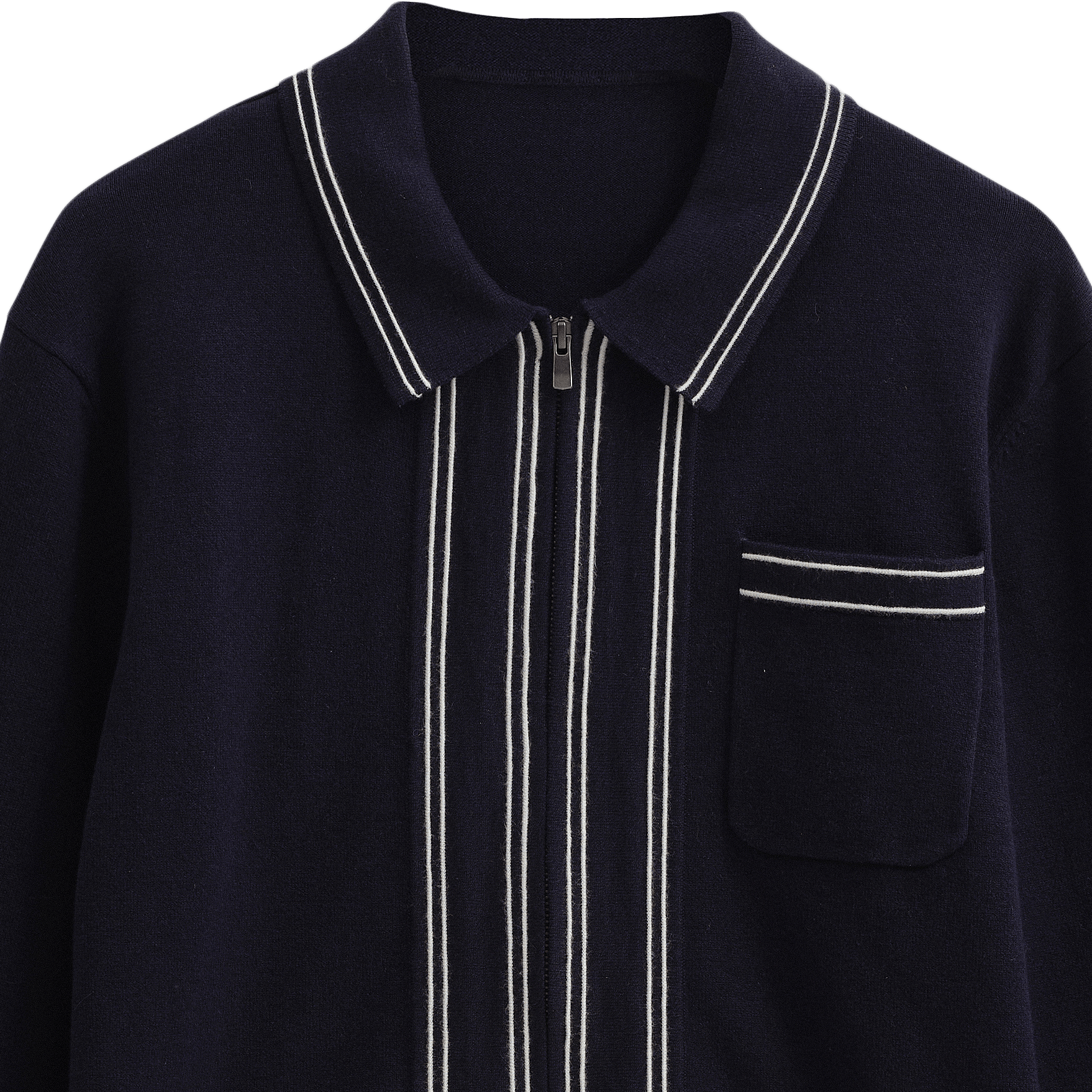 Amble Polo - Milano Stripe Navy