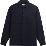 Whiting Woven Stepney Overshirt - Black / Navy