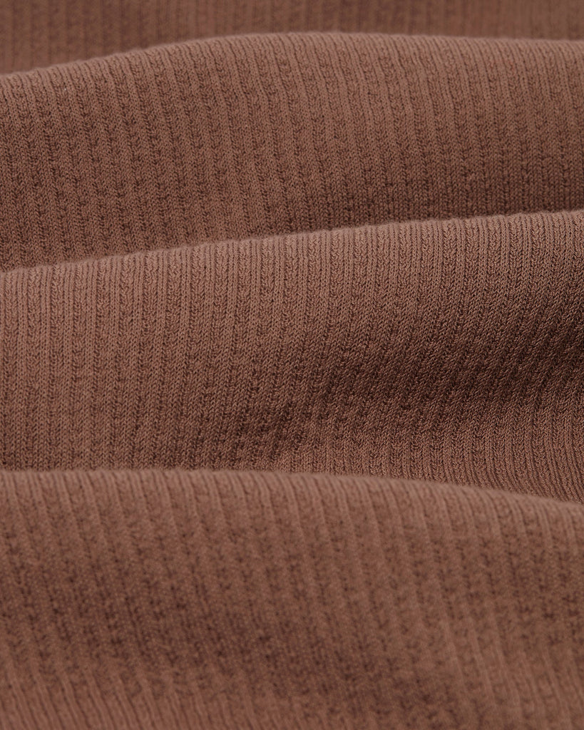 Tellaro Texture Rib Shirt - Brown