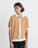 Tellaro Tile Knit Shirt - Mustard
