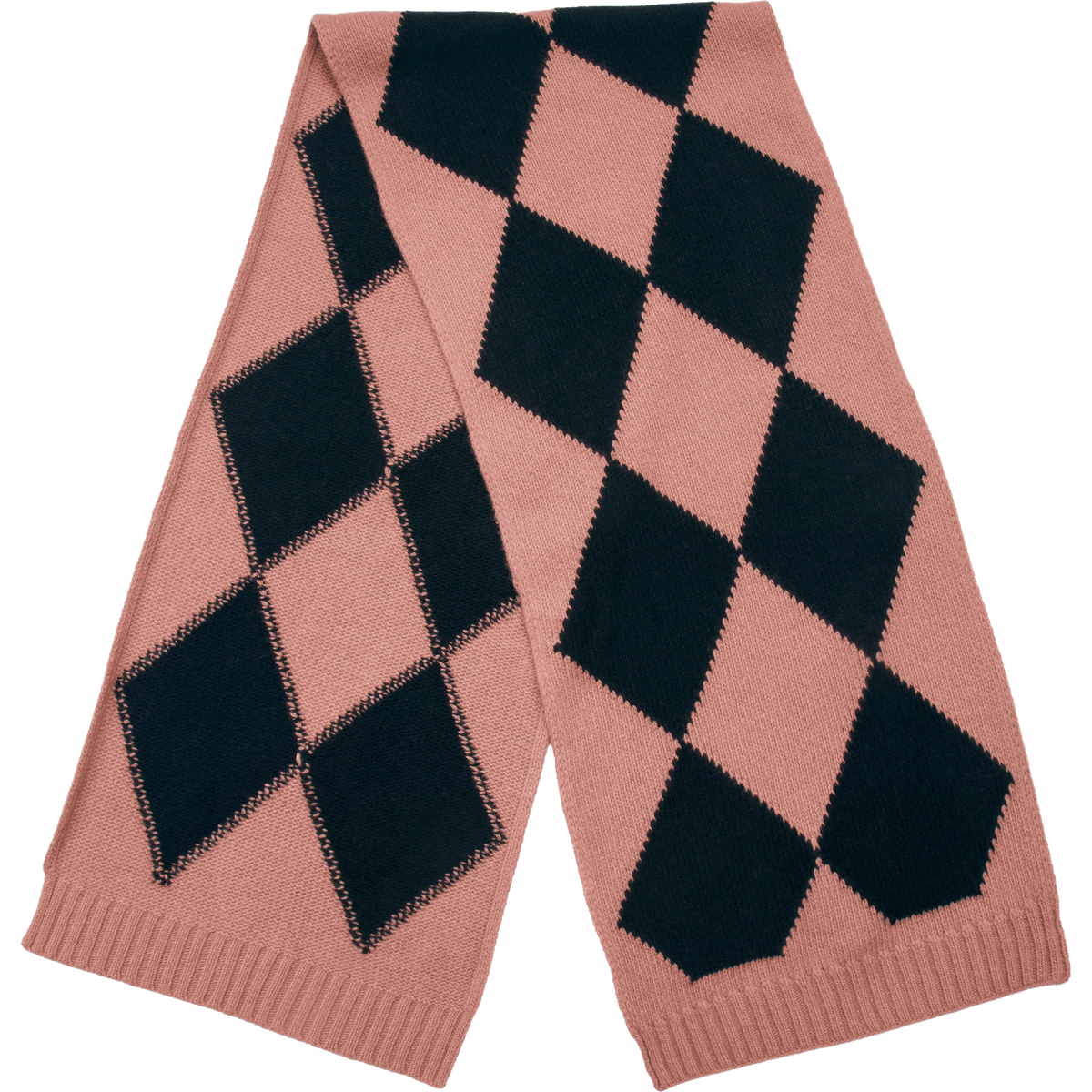 Blanket Scarf - Black / Pink