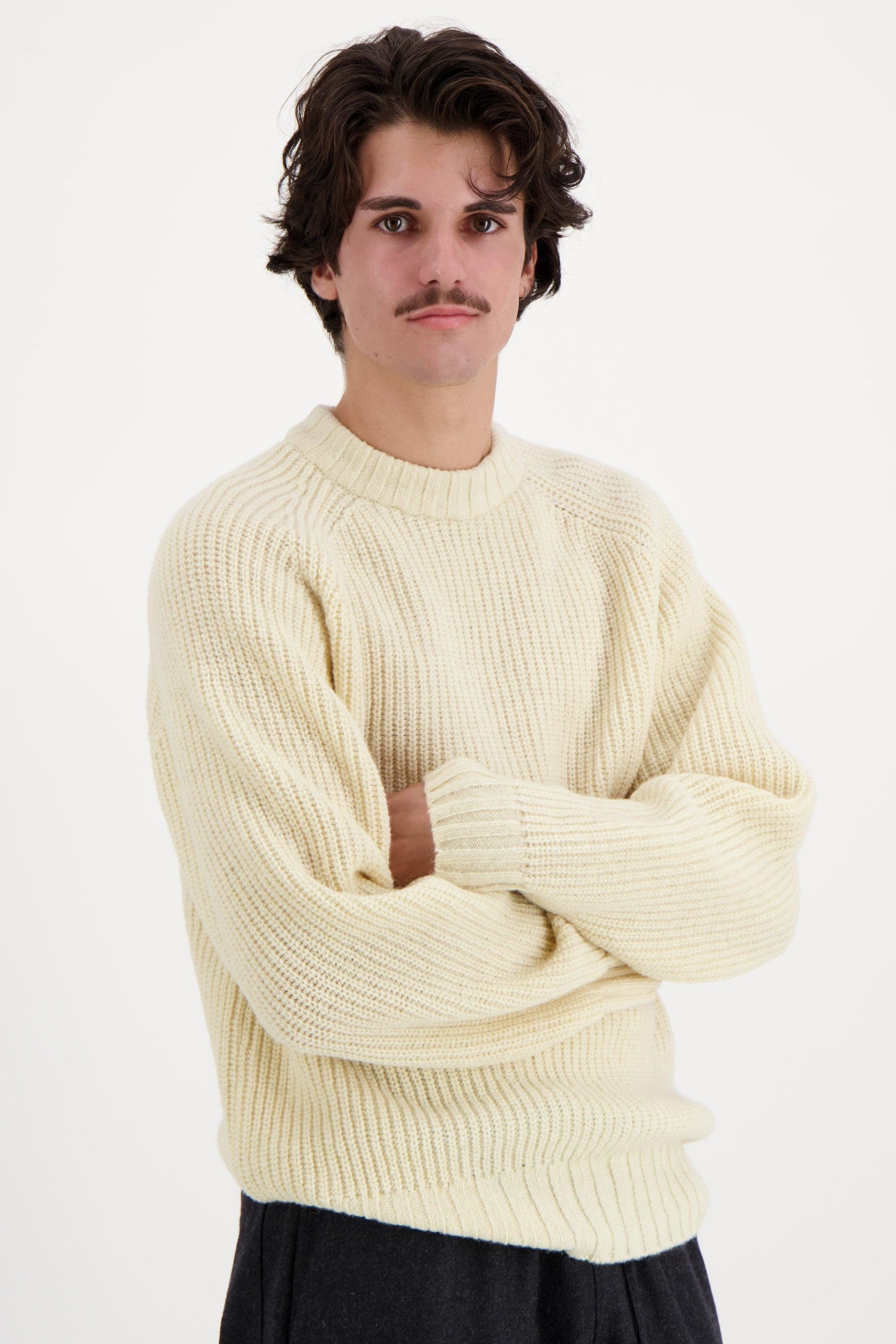 Aidan Shetland Crewneck - Off White