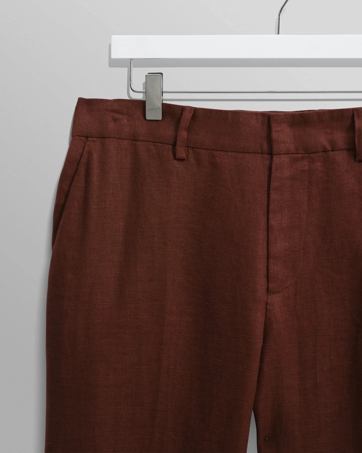 Alp Linen Smart Trouser - Merlot