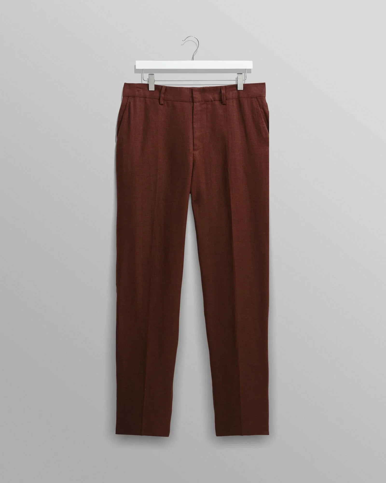 Alp Linen Smart Trouser - Merlot