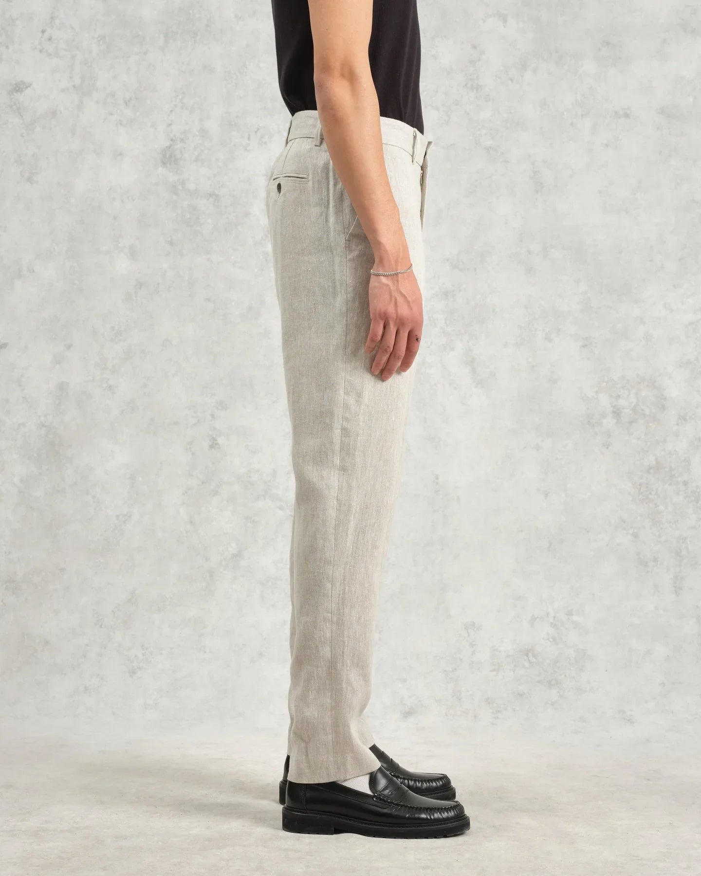 Alp Linen Smart Trouser - Natural