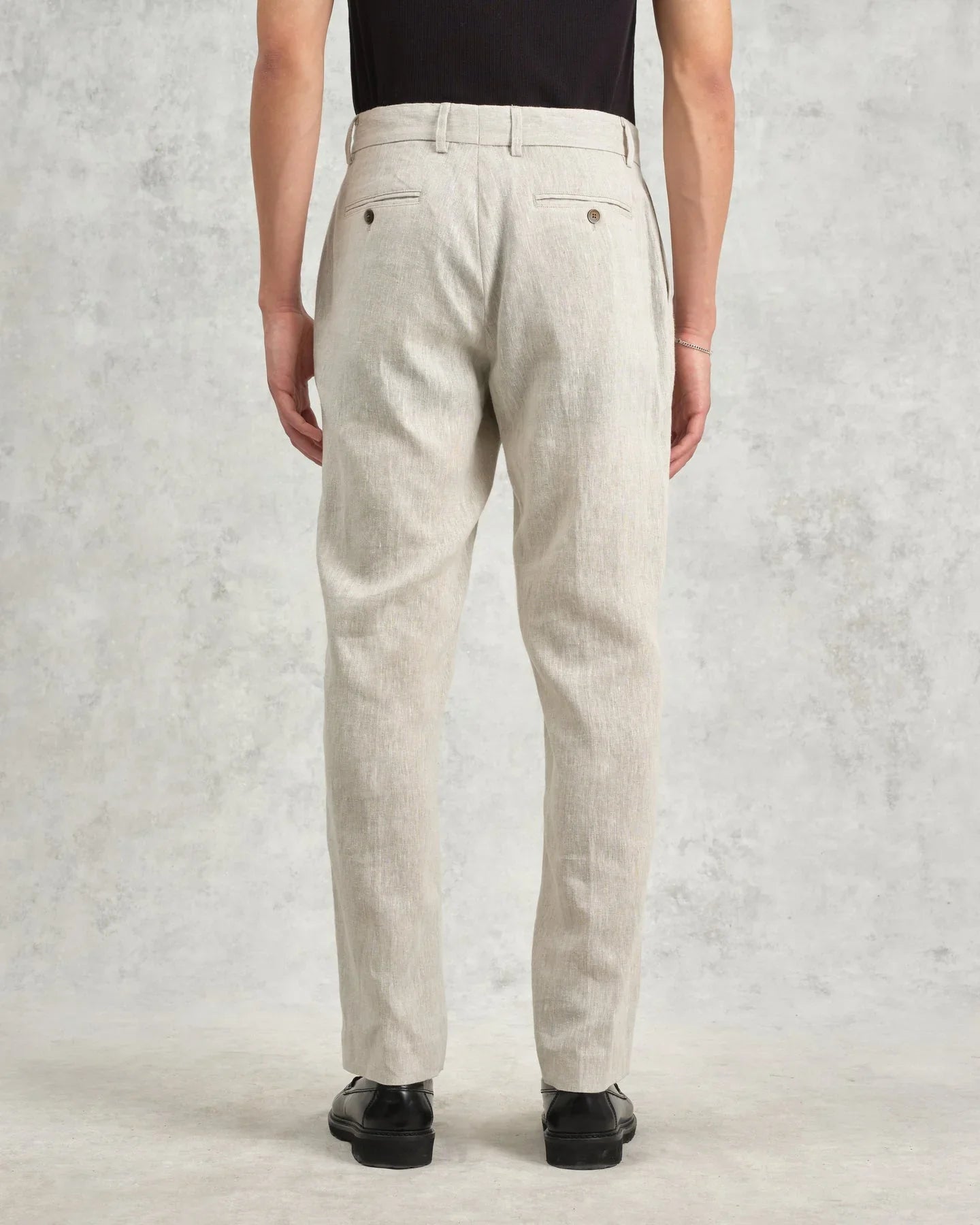 Alp Linen Smart Trouser - Natural