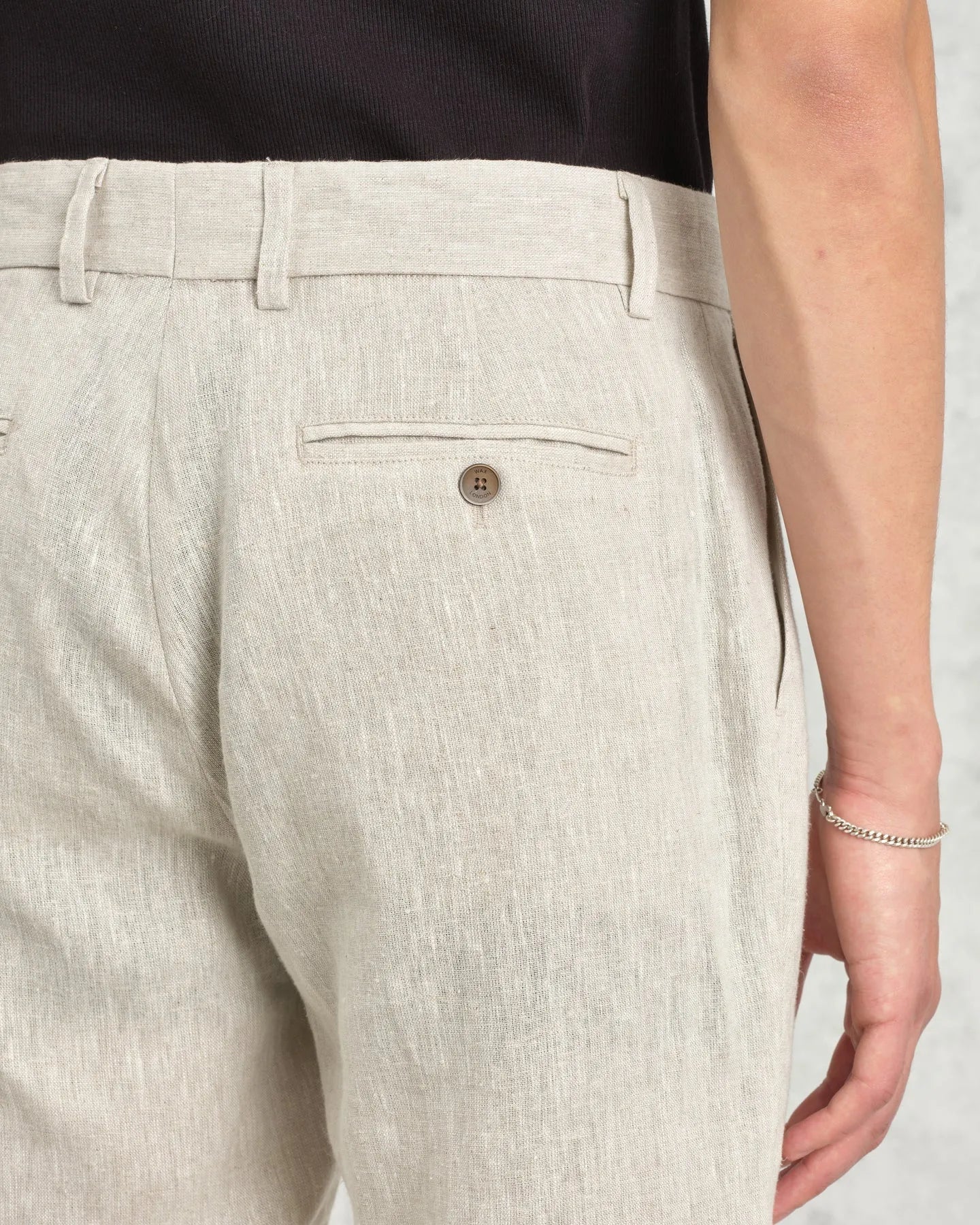 Alp Linen Smart Trouser - Natural