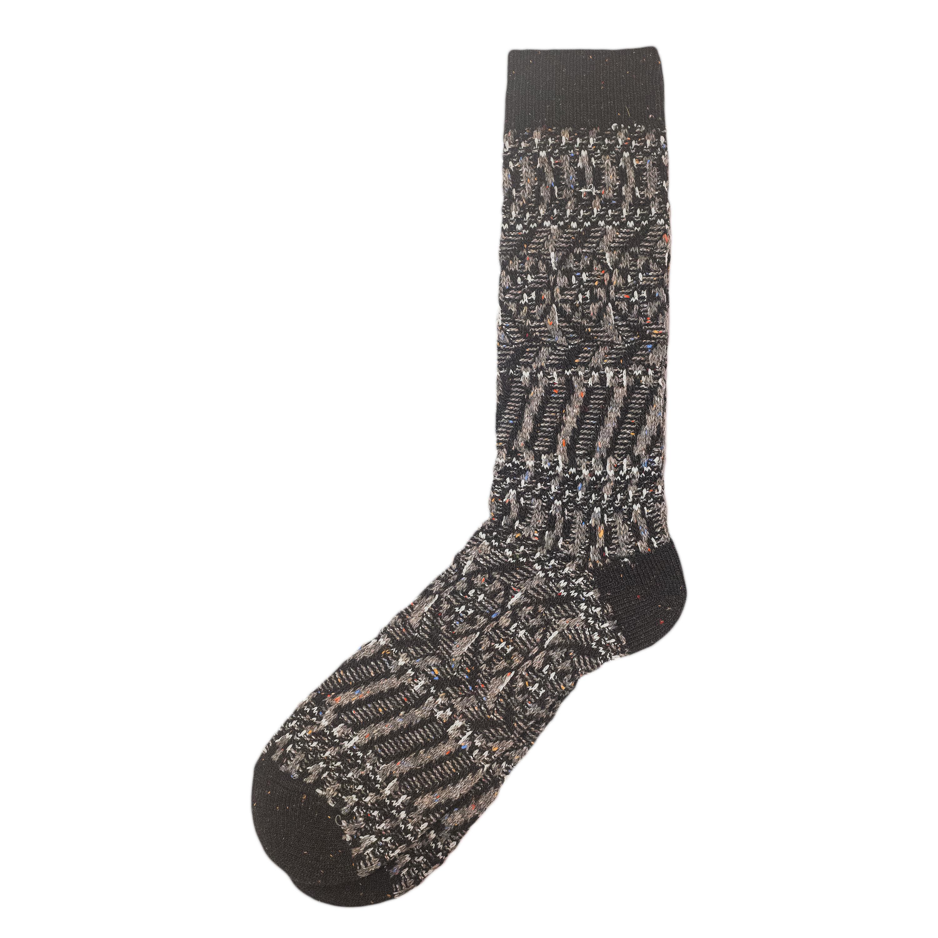 Tweed JQ Crew Sock - Black