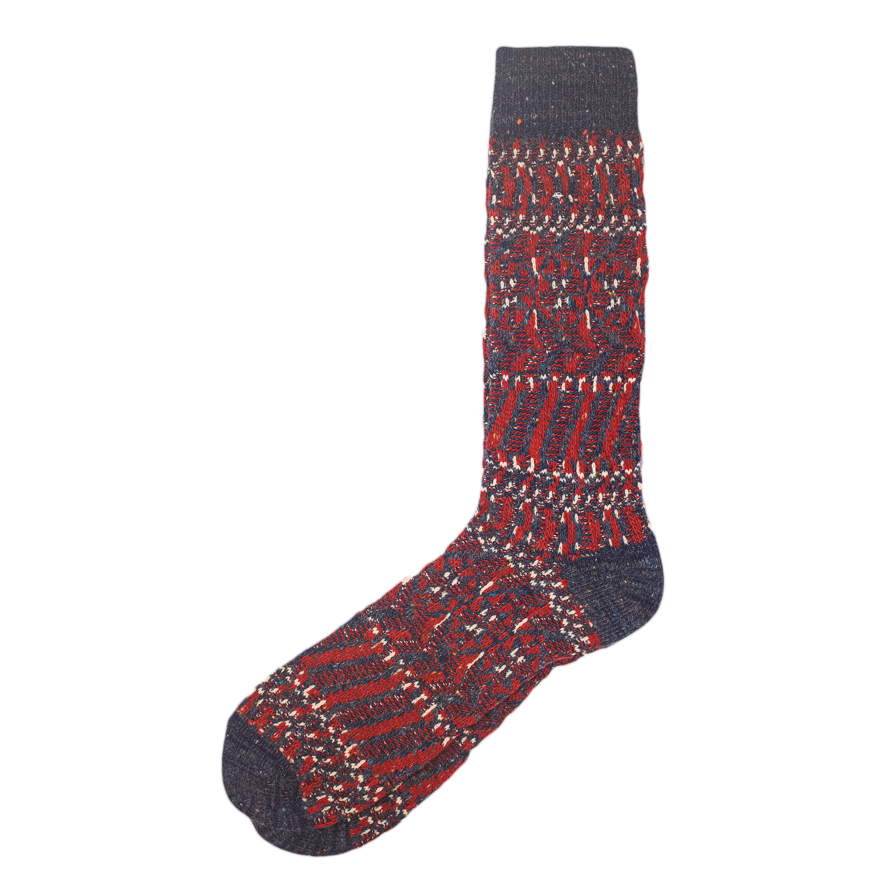 Tweed JQ Crew Sock - Navy