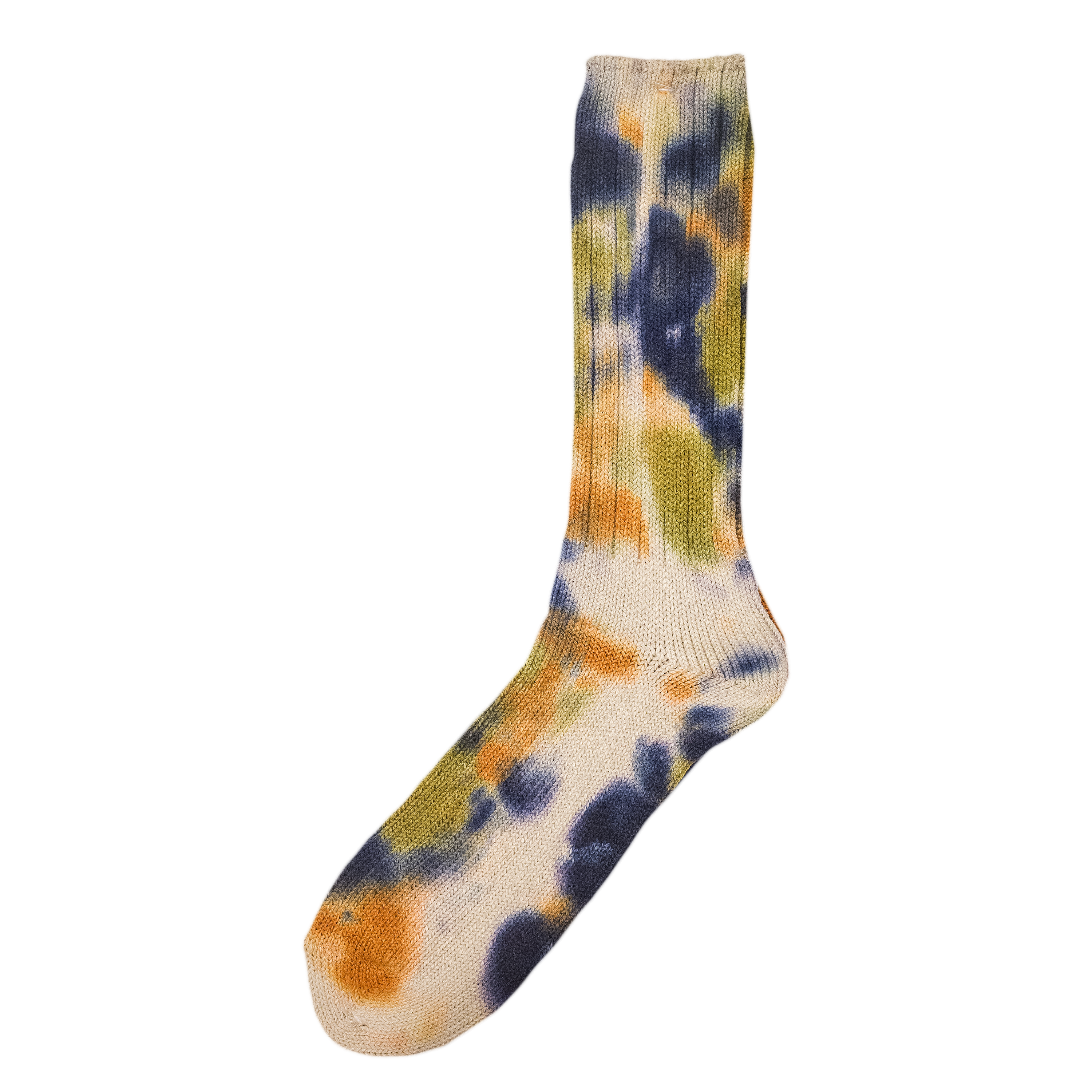 Scatter Dye Crew Sock  - Orange