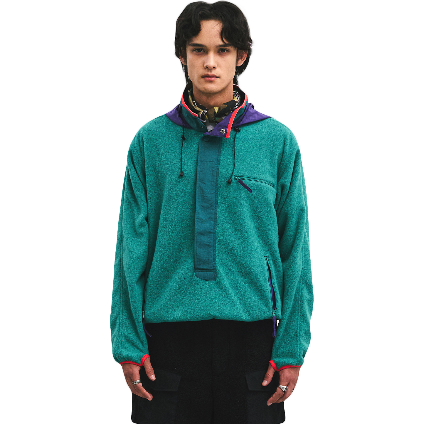 Summit Anorak Parka - Green Fleece