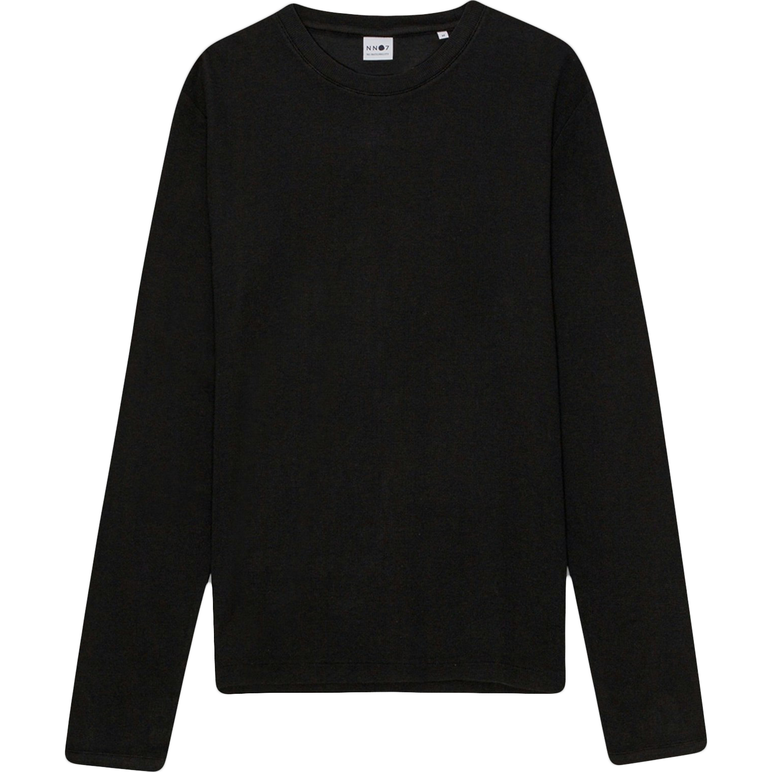 Clive Waffle Long Sleeve Tee - Black