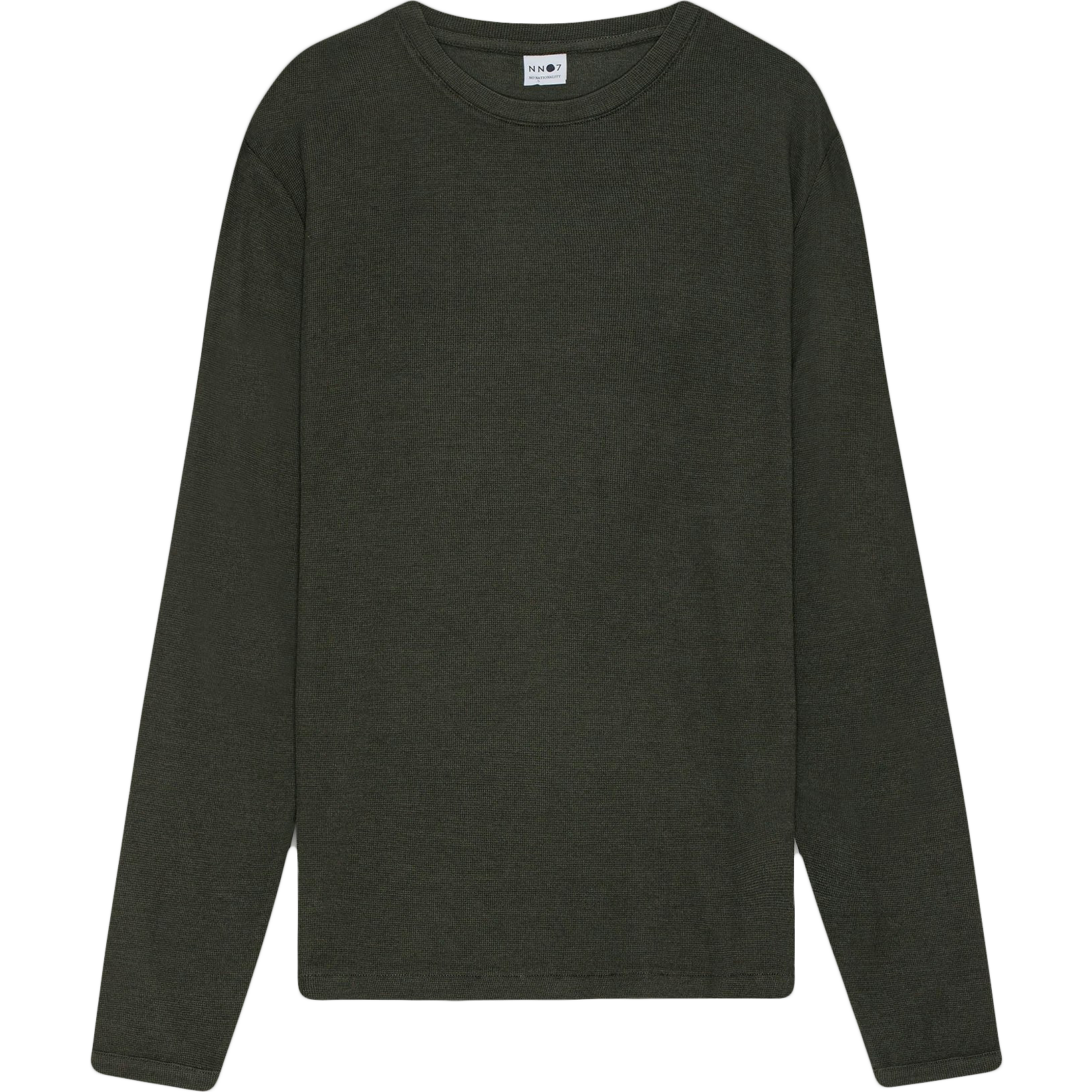 Clive Waffle Long Sleeve Tee - Dark Army