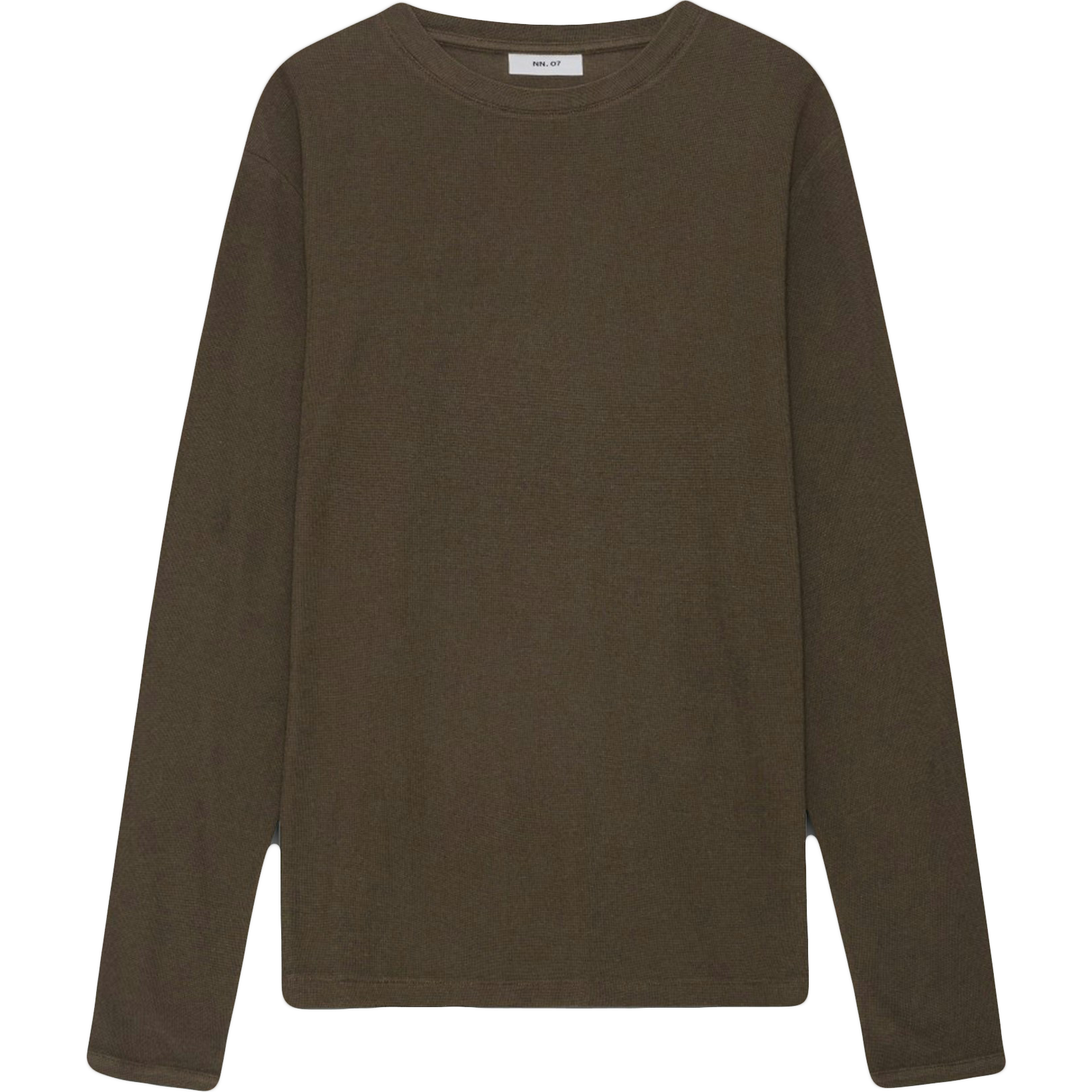 Clive Waffle Long Sleeve Tee - Demitasse
