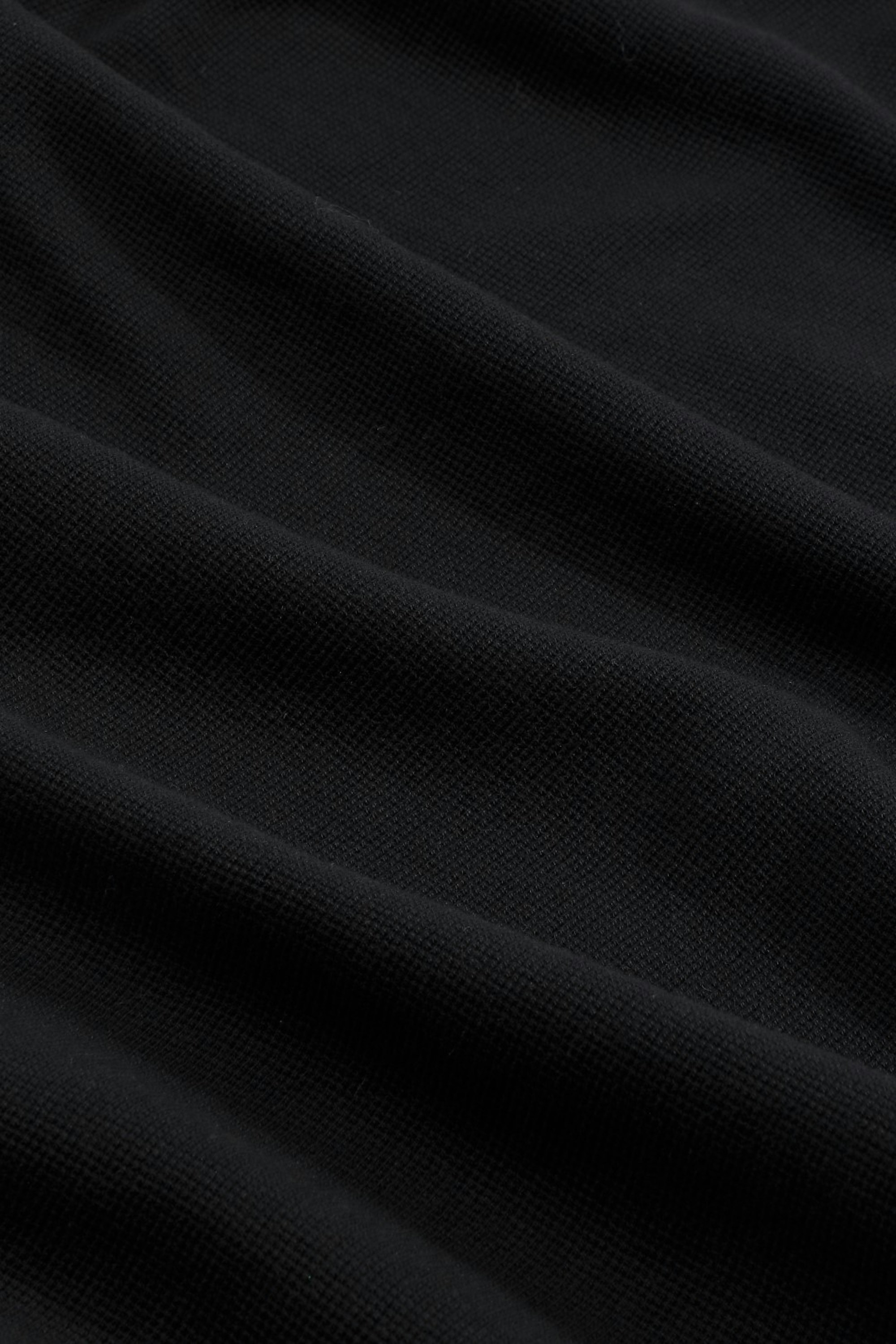 Clive Waffle Long Sleeve Tee - Black