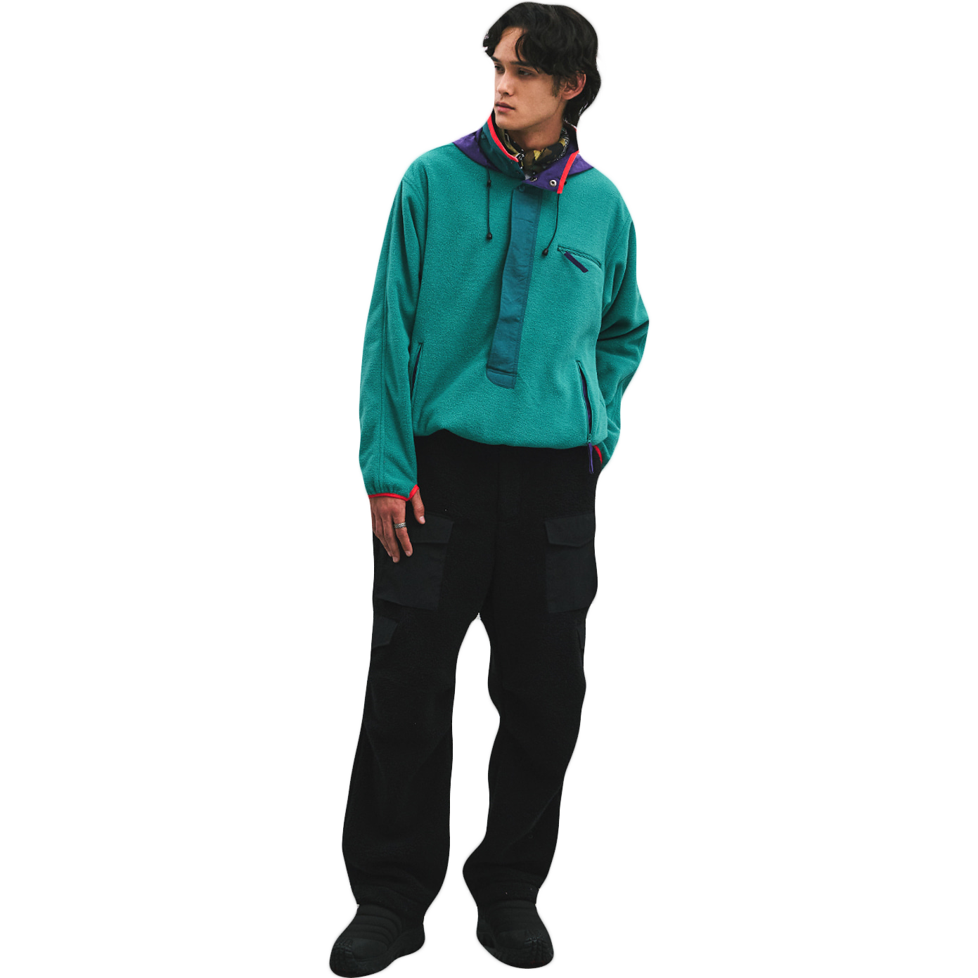 Summit Anorak Parka - Green Fleece