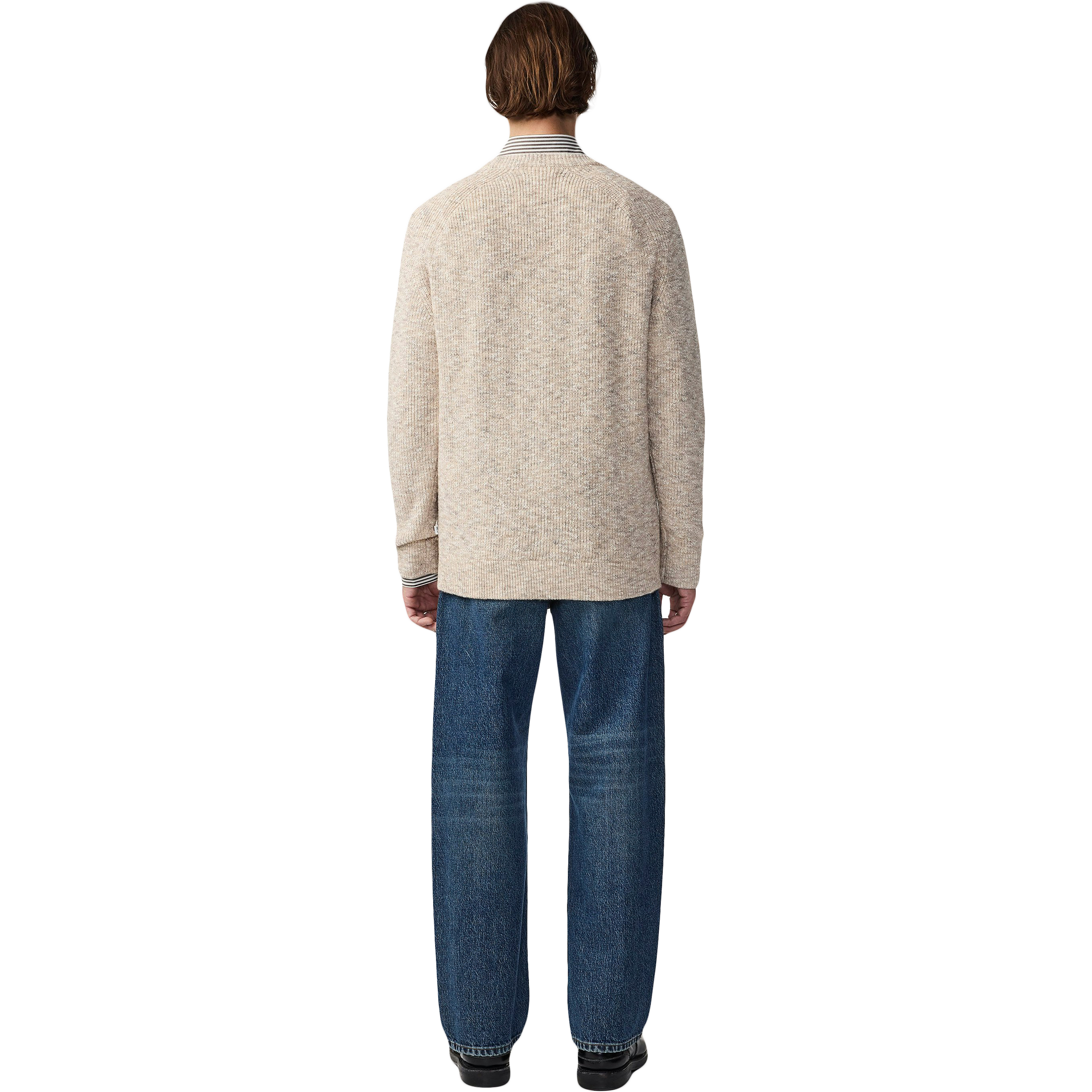 Jacobo Boucle Yarn Sweater - White Pepper