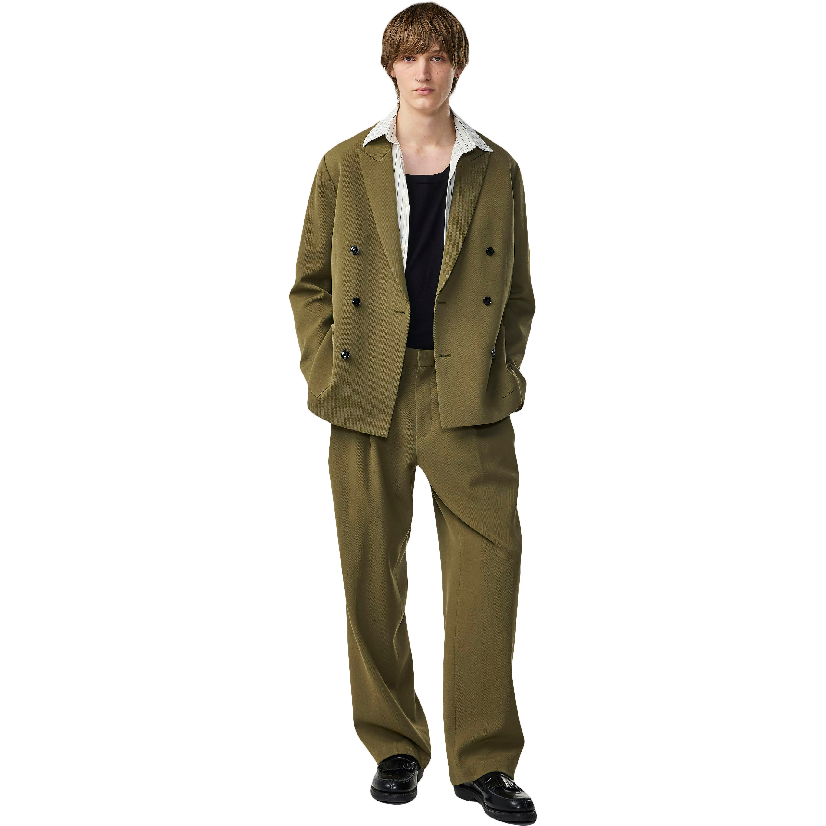 Justin Herringbone Relaxed Fit Pant - Firene