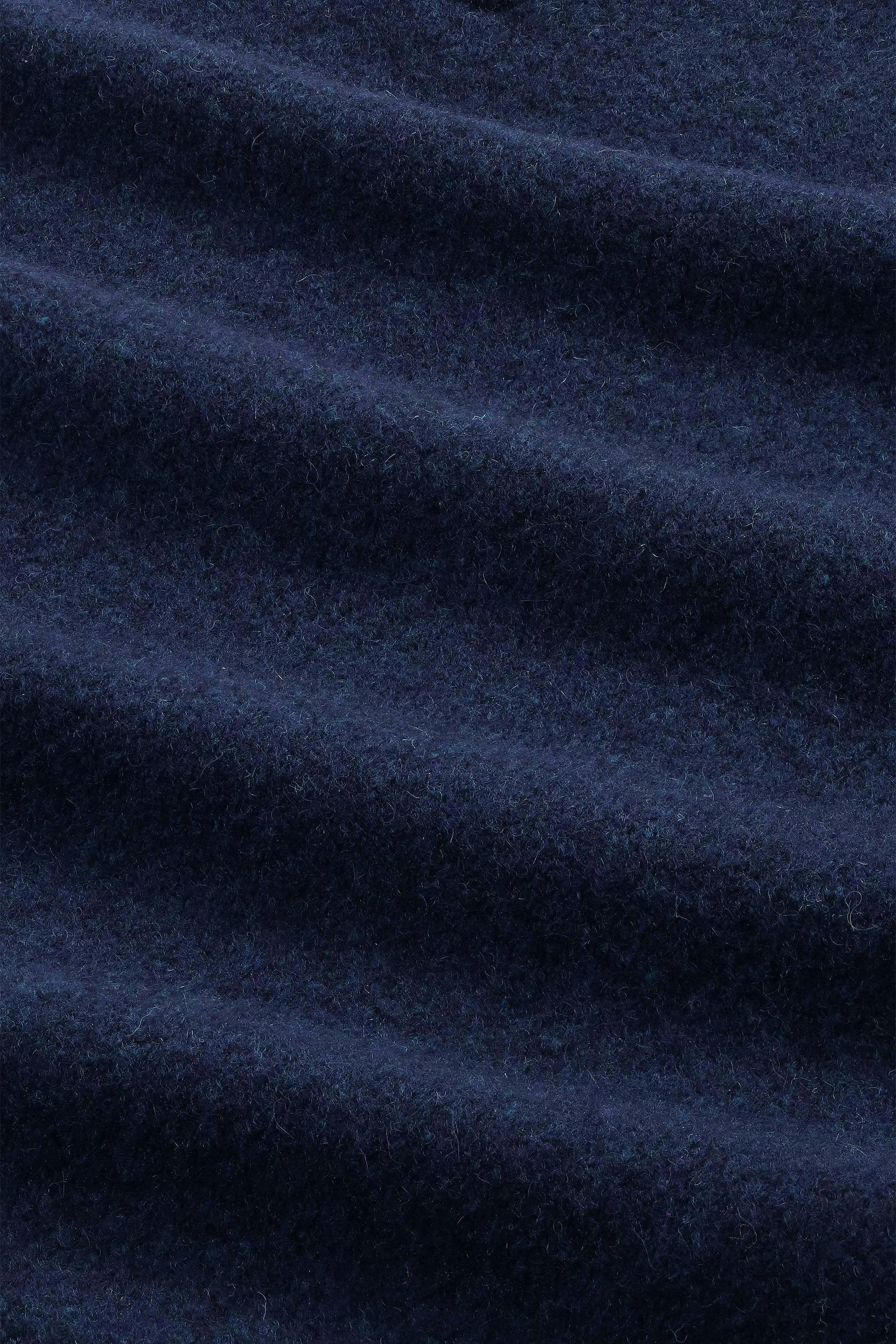 Hope Boucle Yarn Polo - Navy Blue