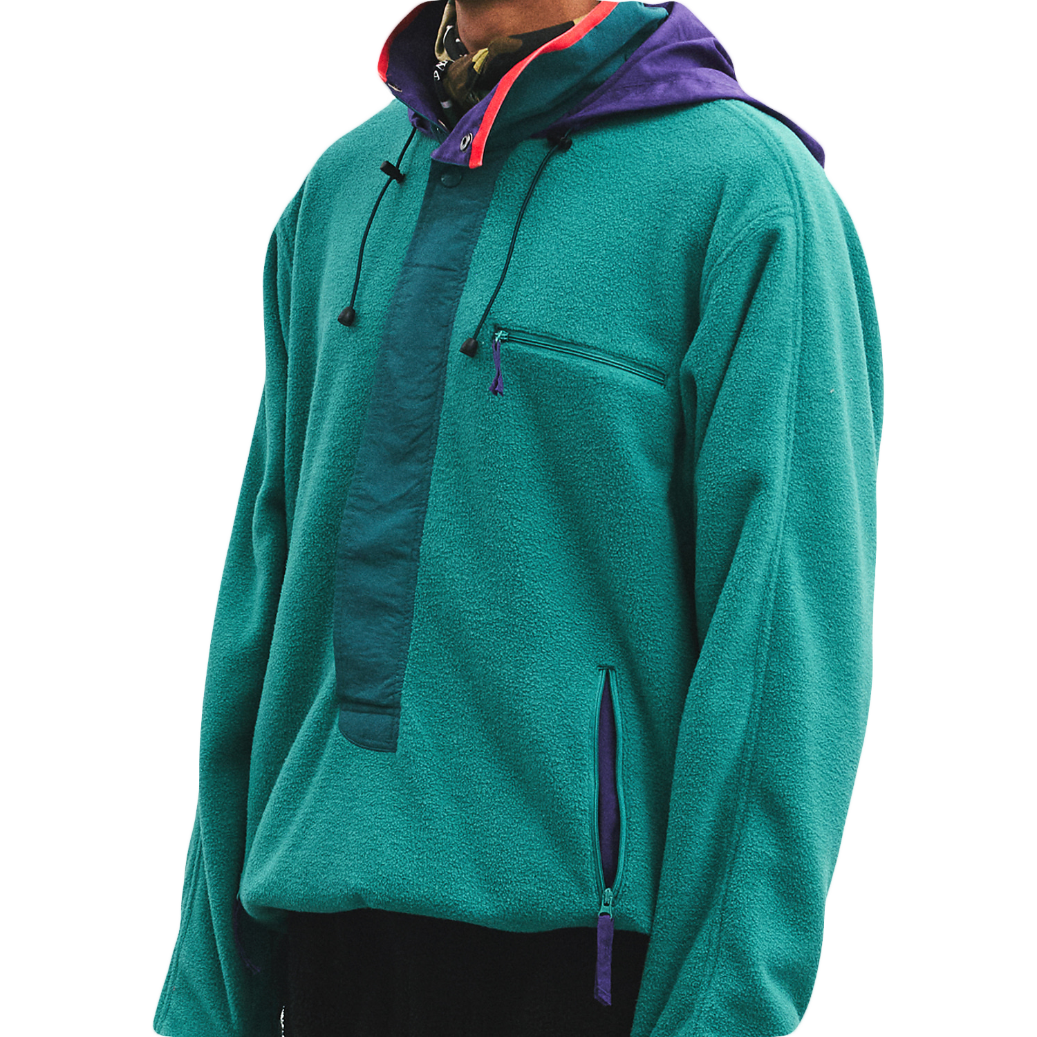 Summit Anorak Parka - Green Fleece