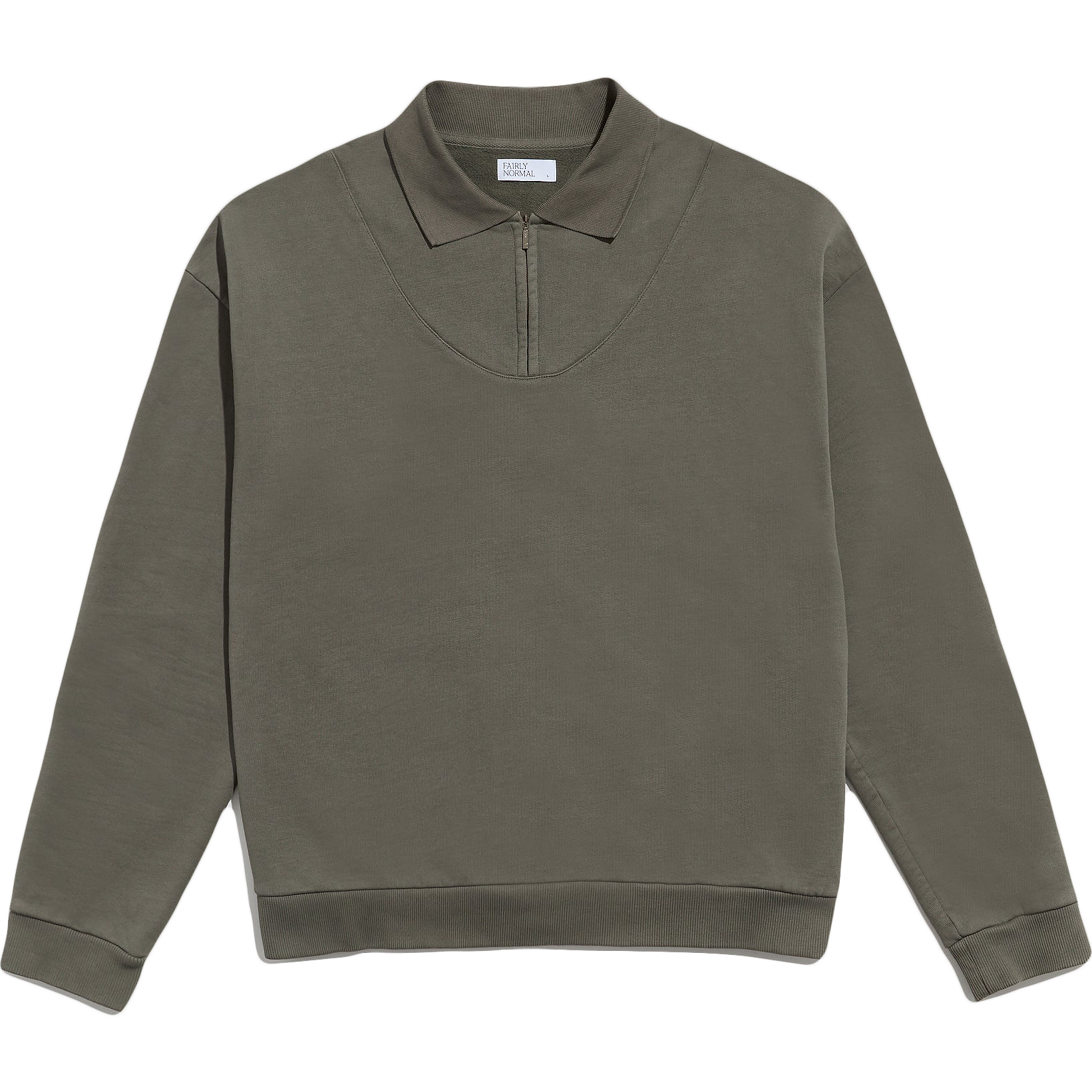 Polo Sweatshirt - Washed Taupe