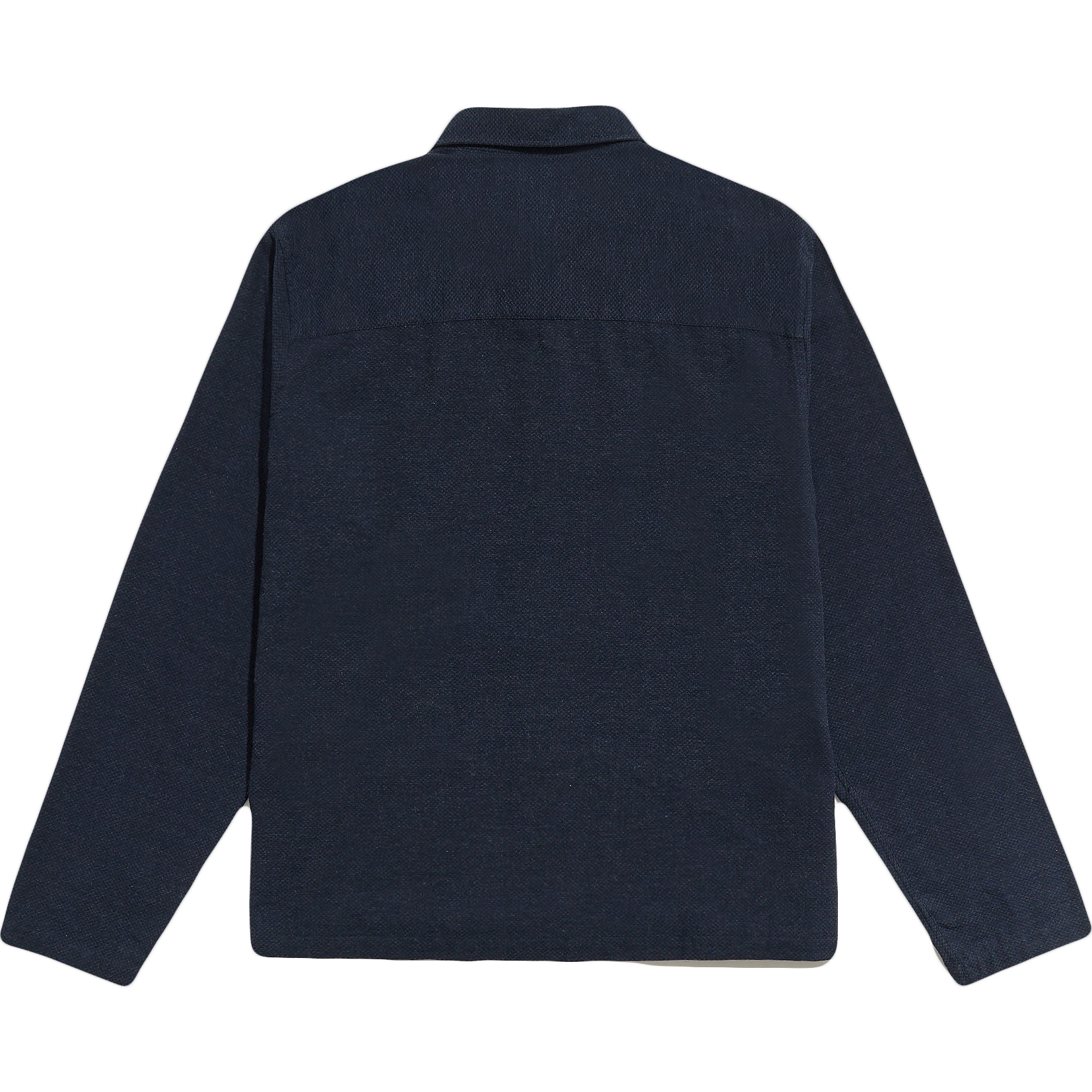 Cotton / Cashmere Box Shirt - Navy