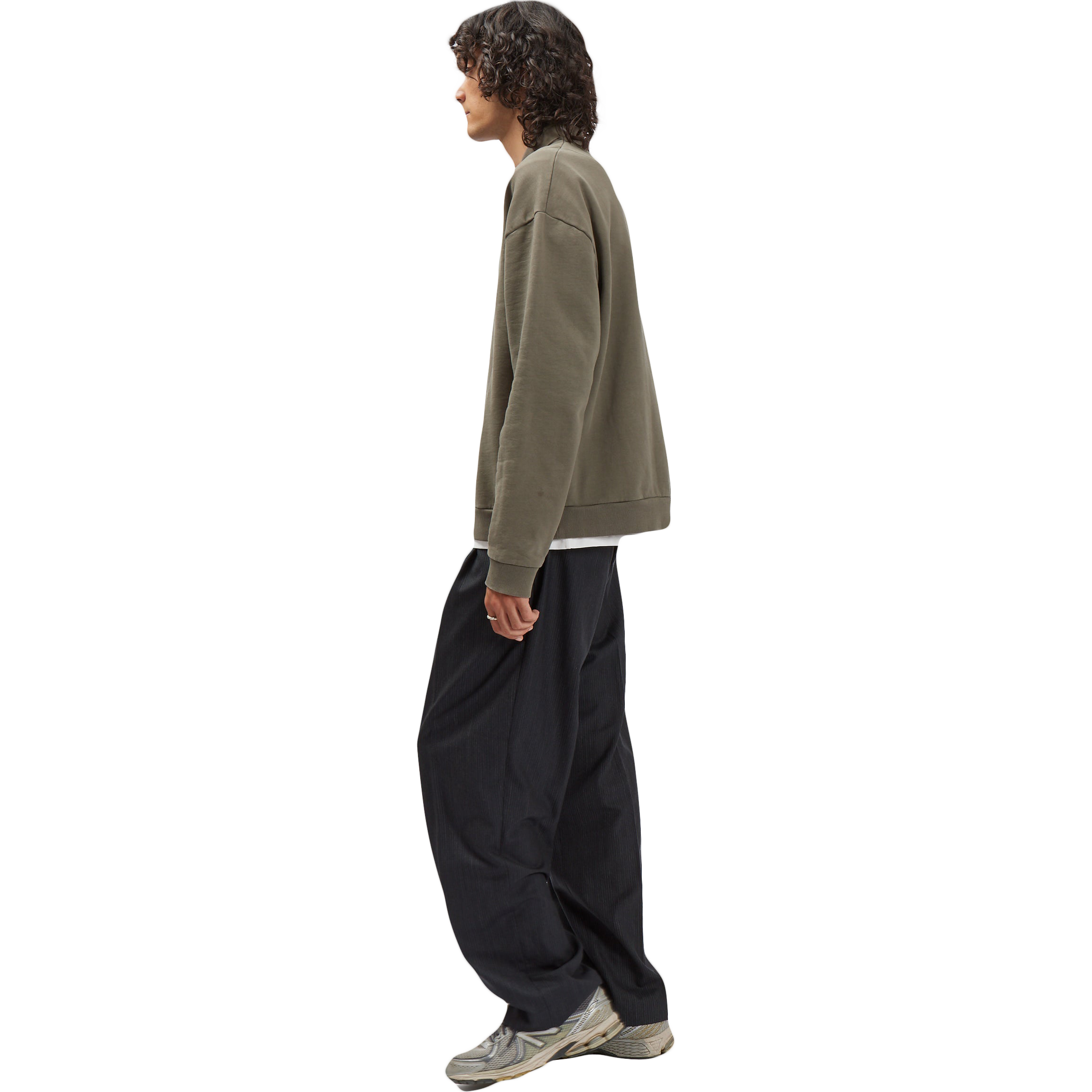 Polo Sweatshirt - Washed Taupe